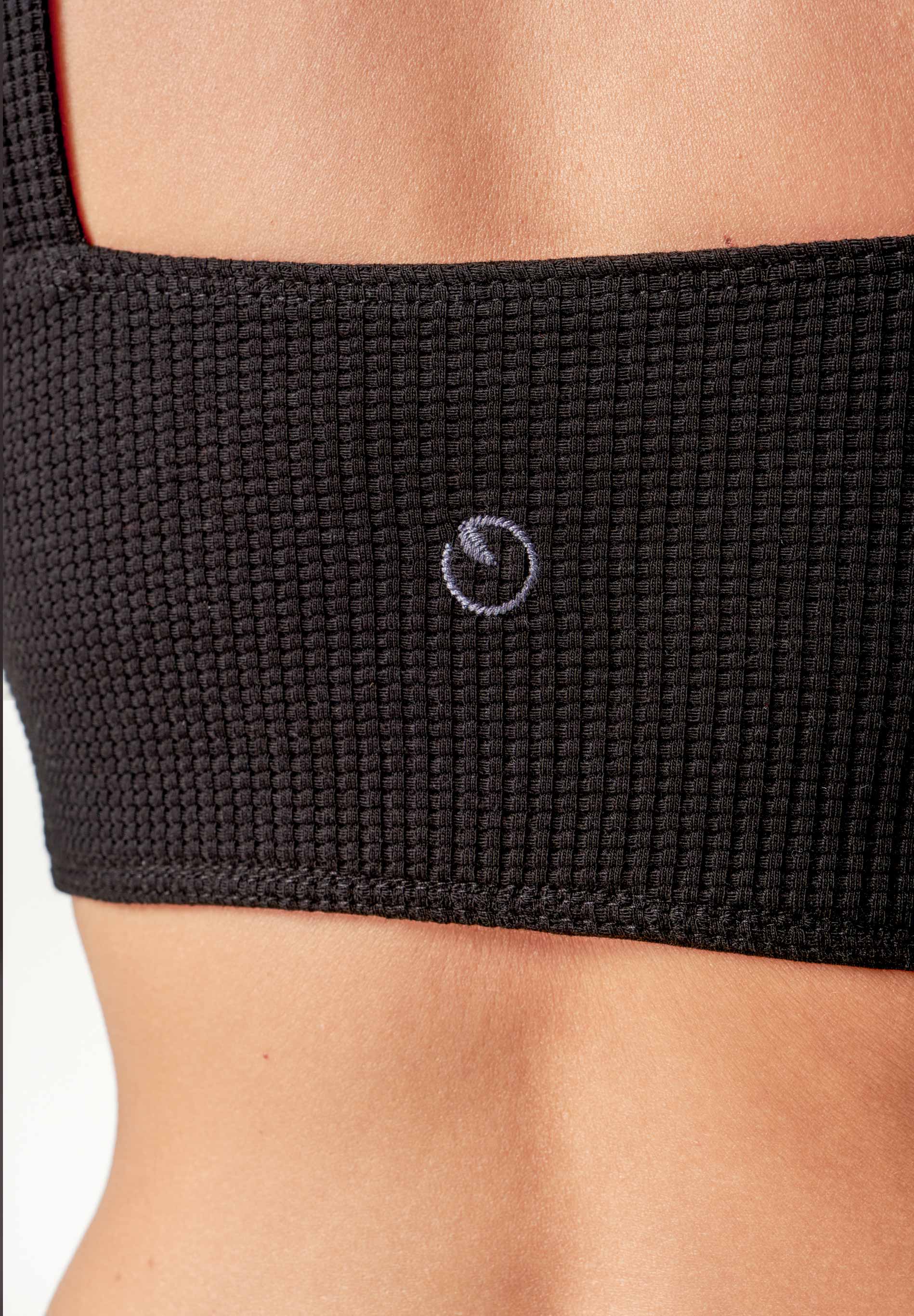BELLA | Waffel Crop Top aus Bio-Baumwolle und recyceltem Polyester