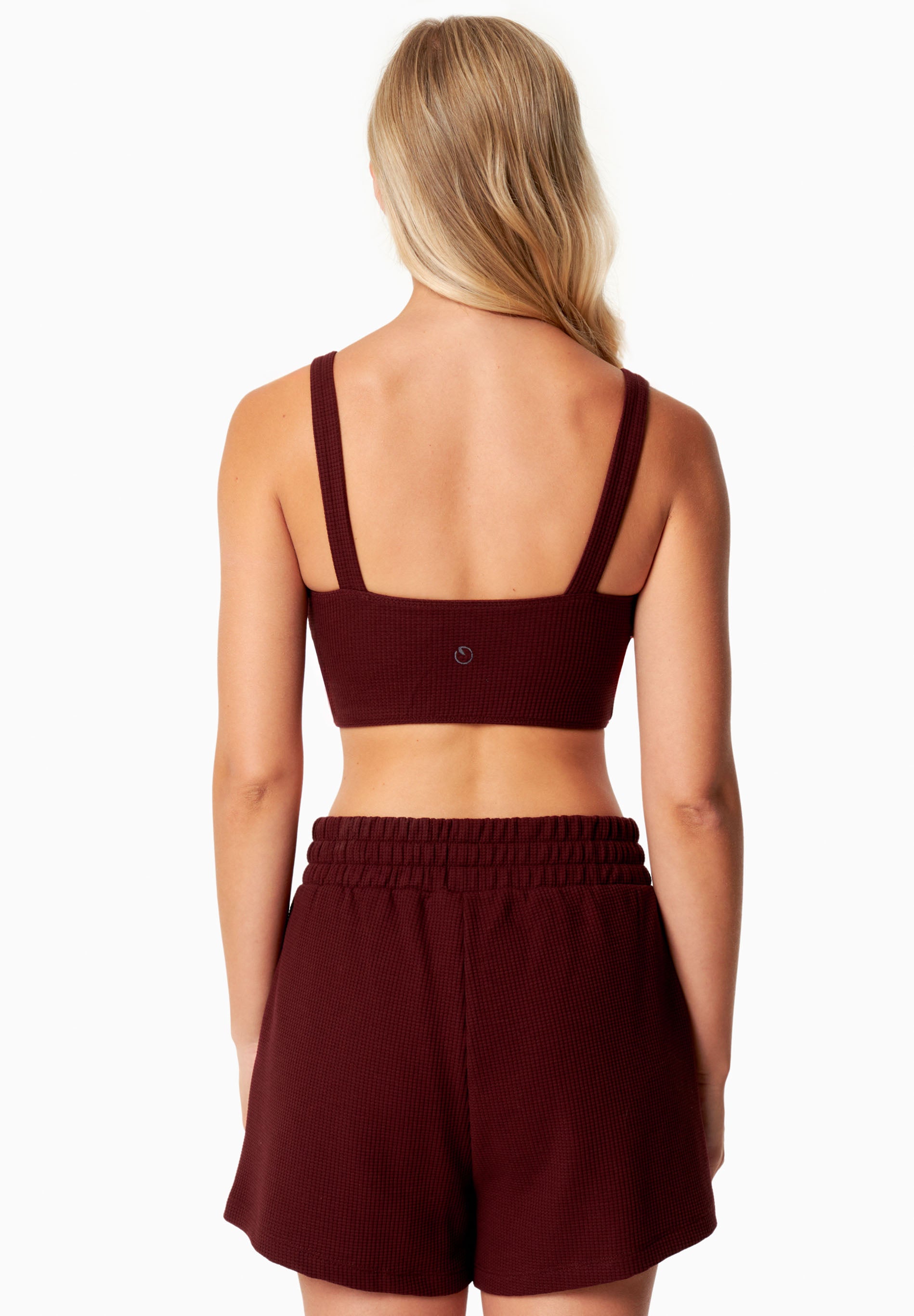 BELLA | Waffel Crop Top aus Bio-Baumwolle und recyceltem Polyester