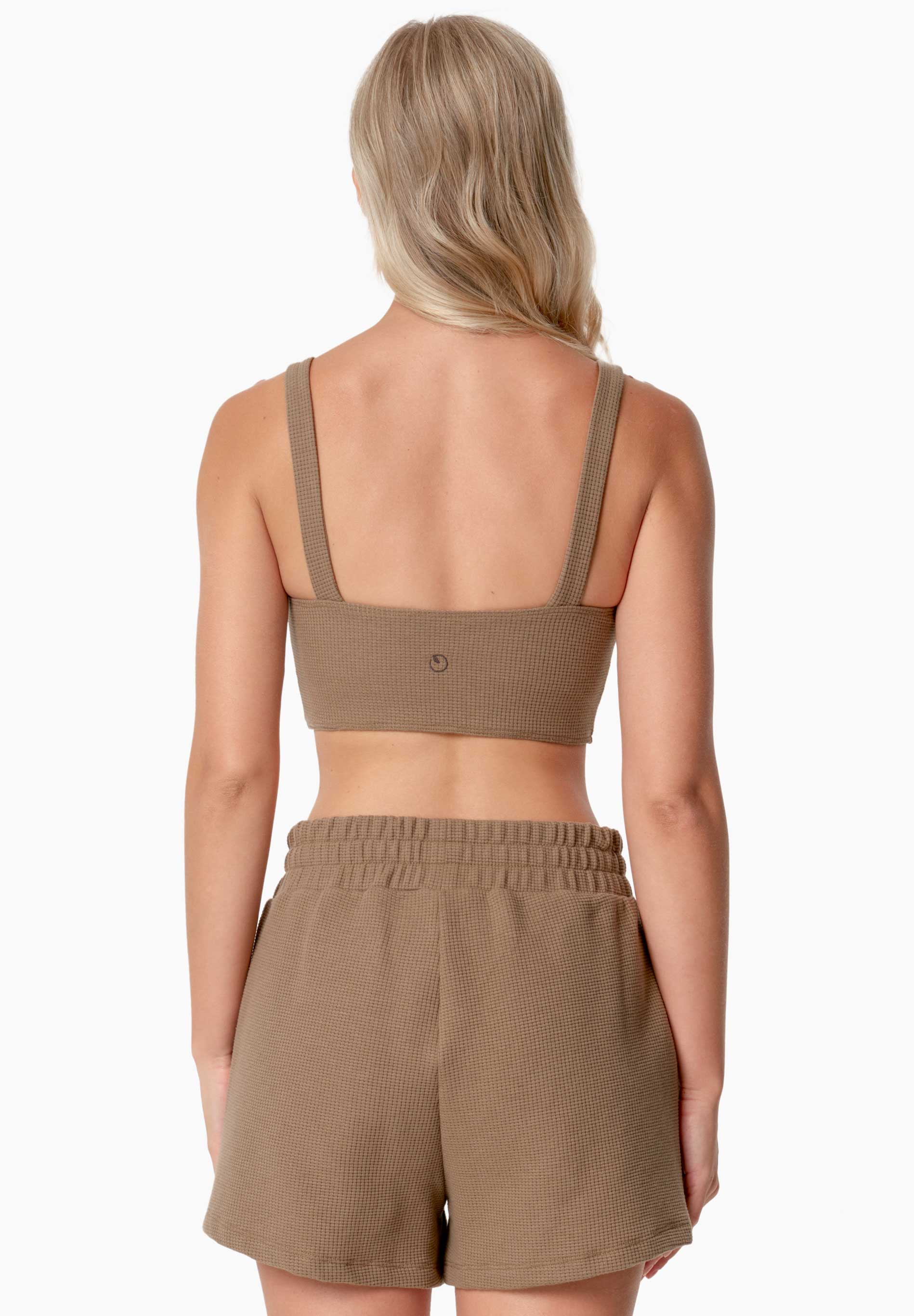 BELLA | Waffel Crop Top aus Bio-Baumwolle und recyceltem Polyester