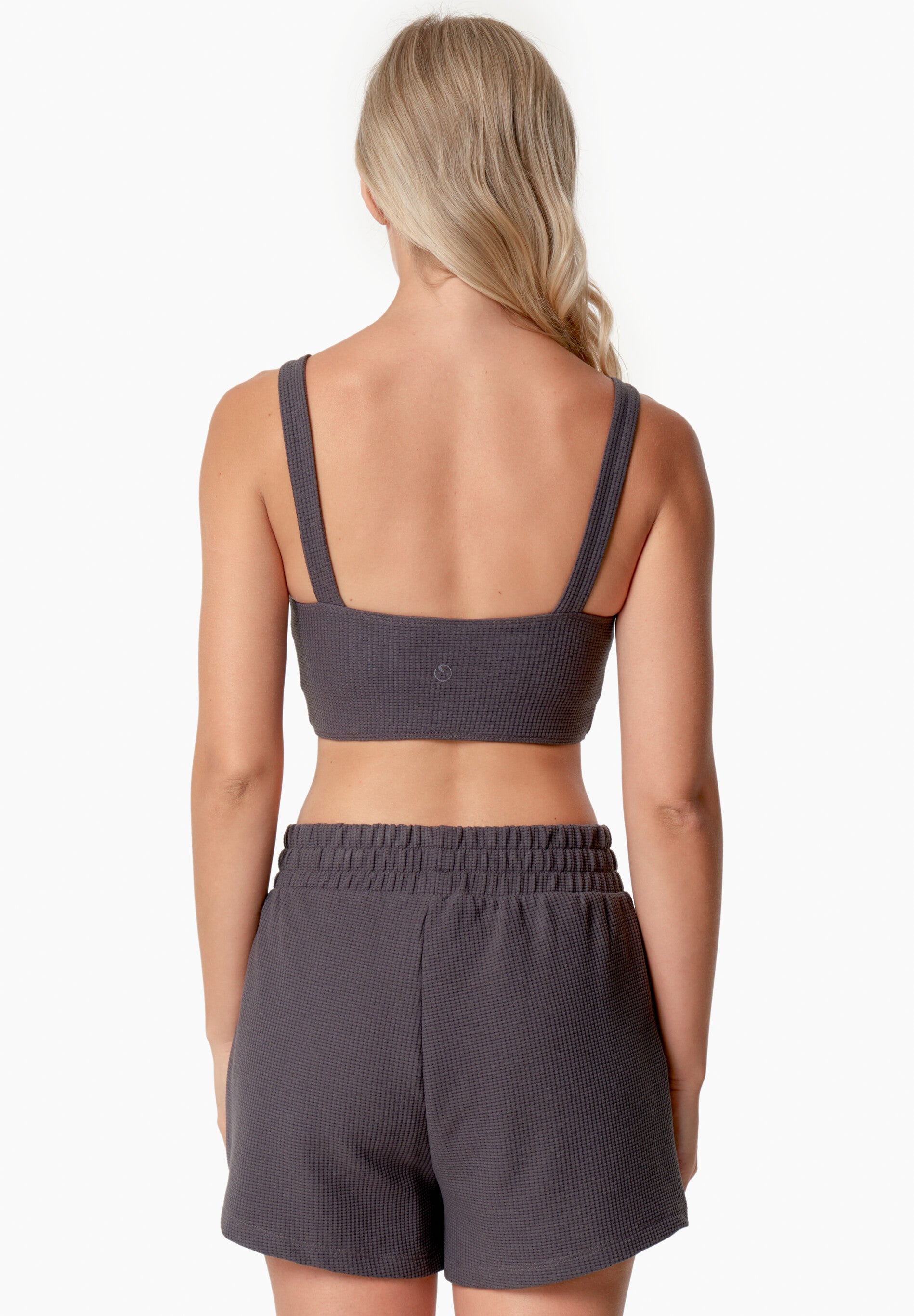 BELLA | Waffel Crop Top aus Bio-Baumwolle und recyceltem Polyester