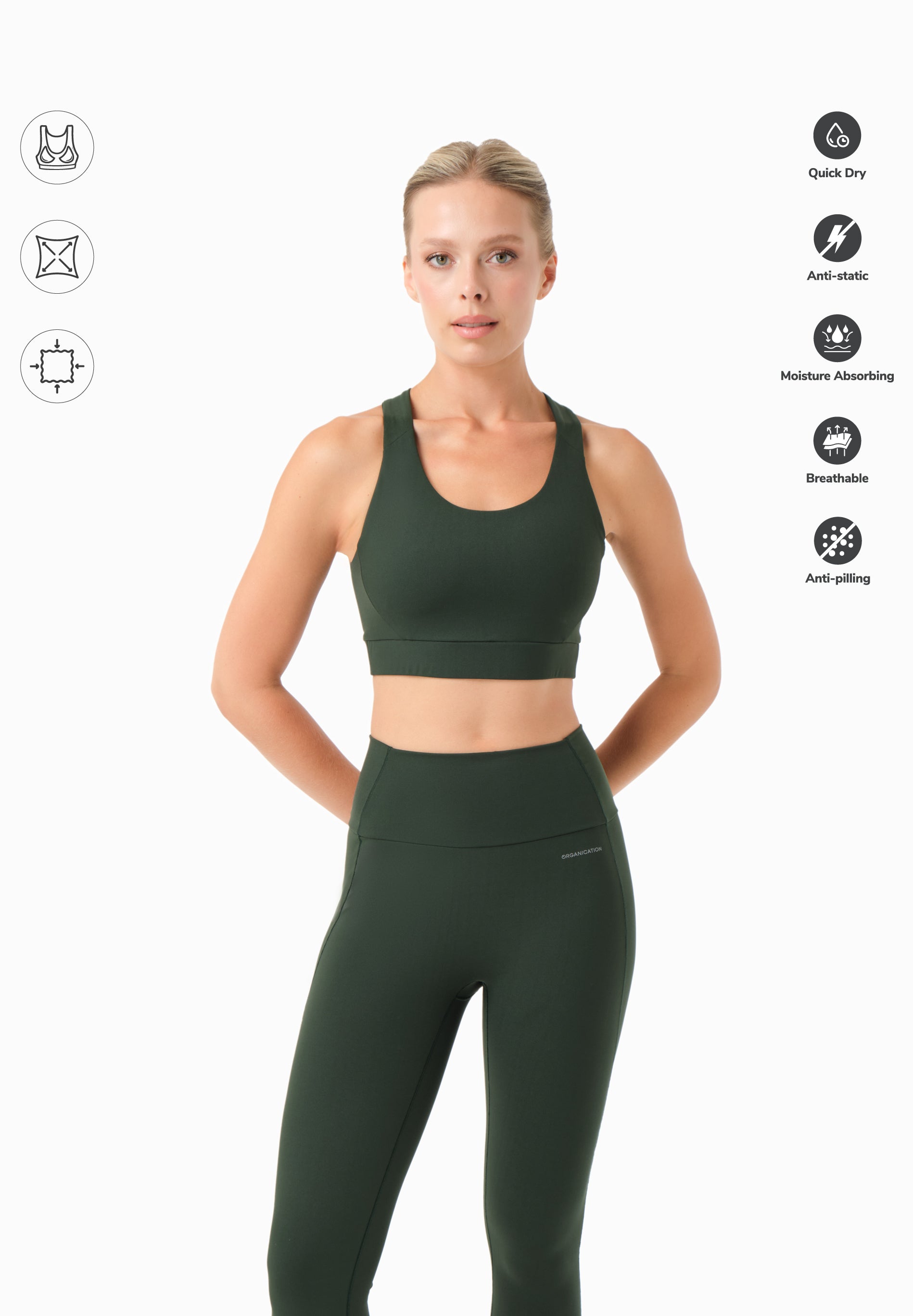 BEVINN | Cross-Strap Sport Bralette aus recyceltem Polyamid