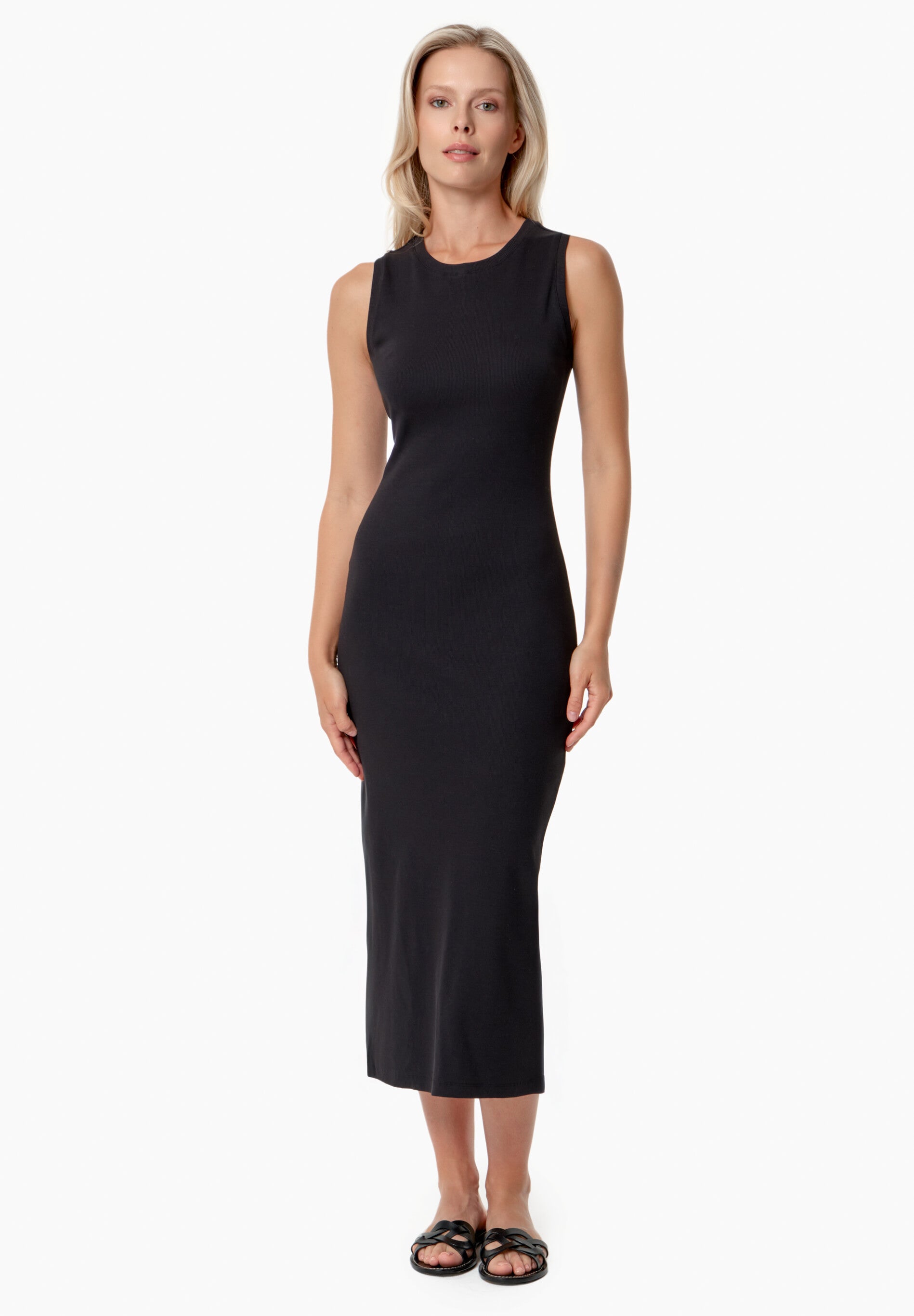DURRU | Geripptes Kleid aus Bio-Baumwolle