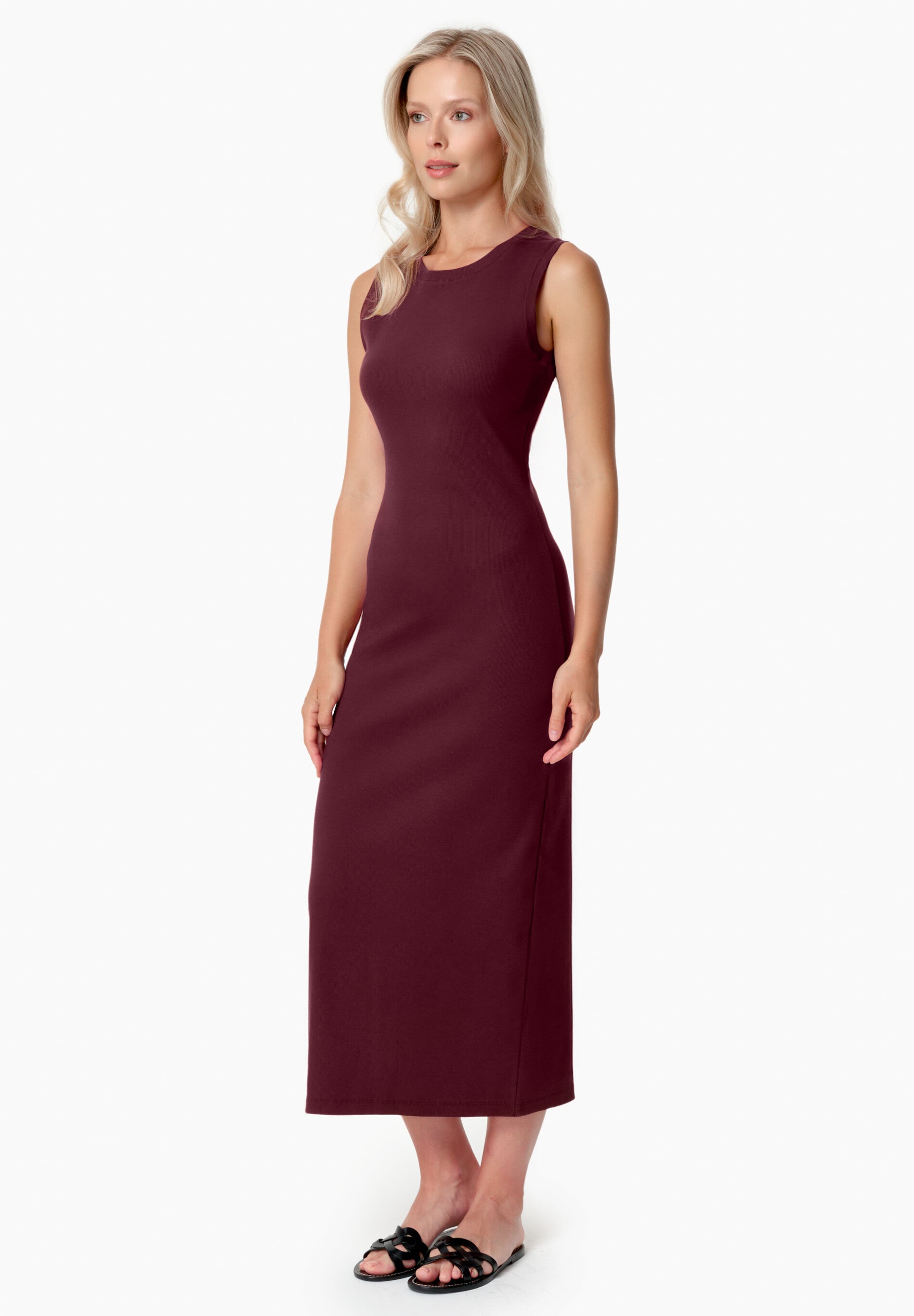 DURRU | Geripptes Kleid aus Bio-Baumwolle