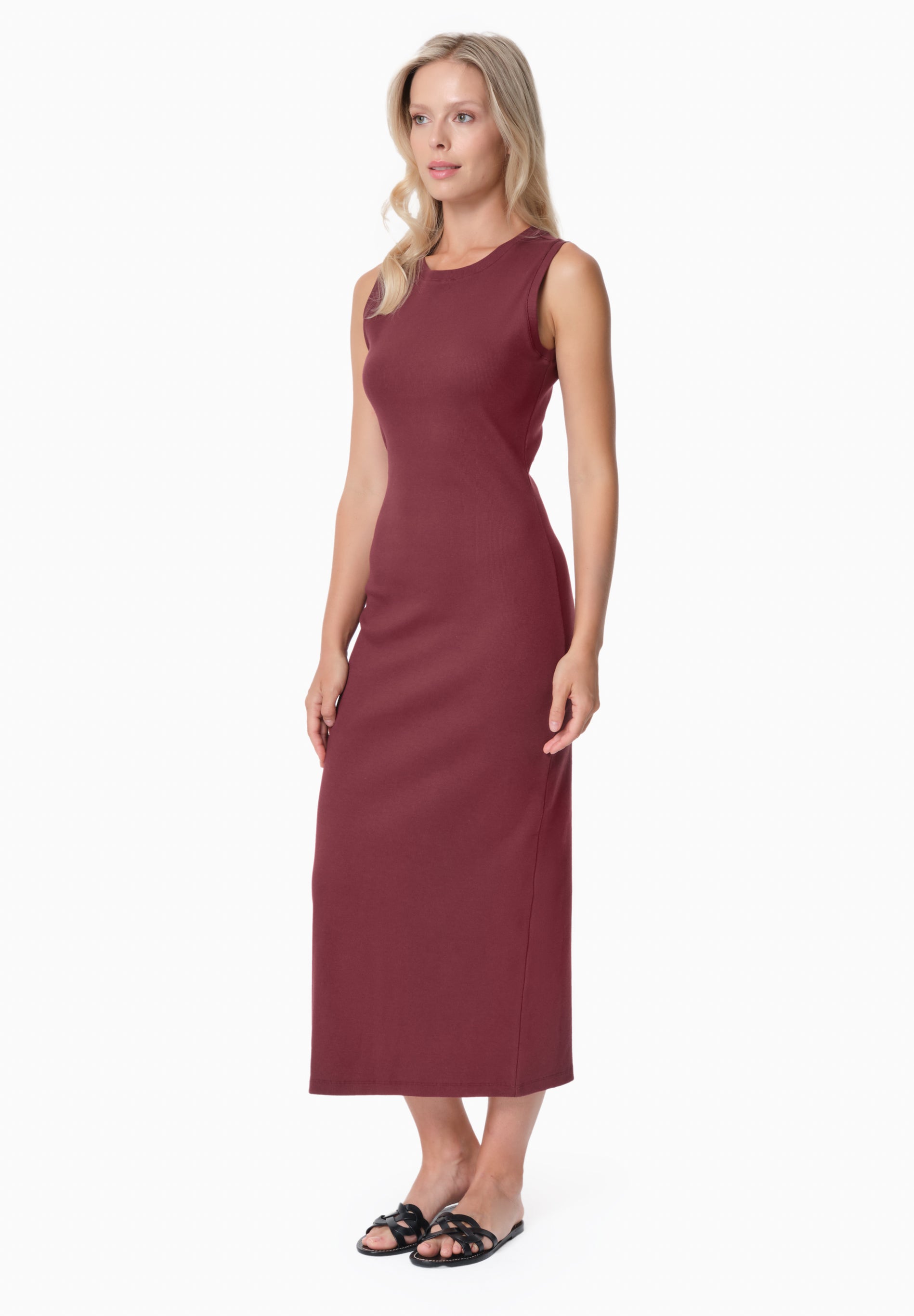 DURRU | Geripptes Kleid aus Bio-Baumwolle