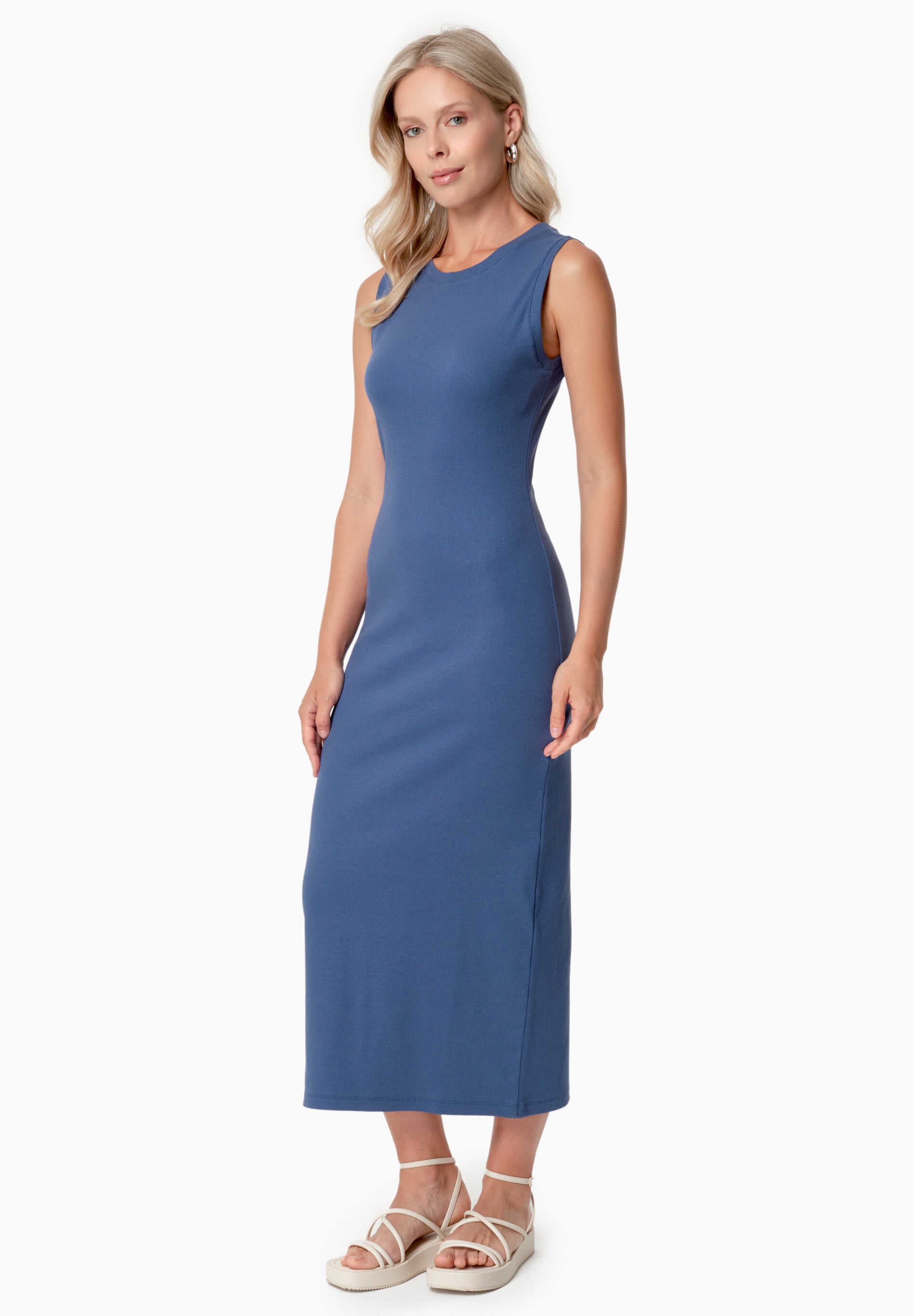 DURRU | Geripptes Kleid aus Bio-Baumwolle