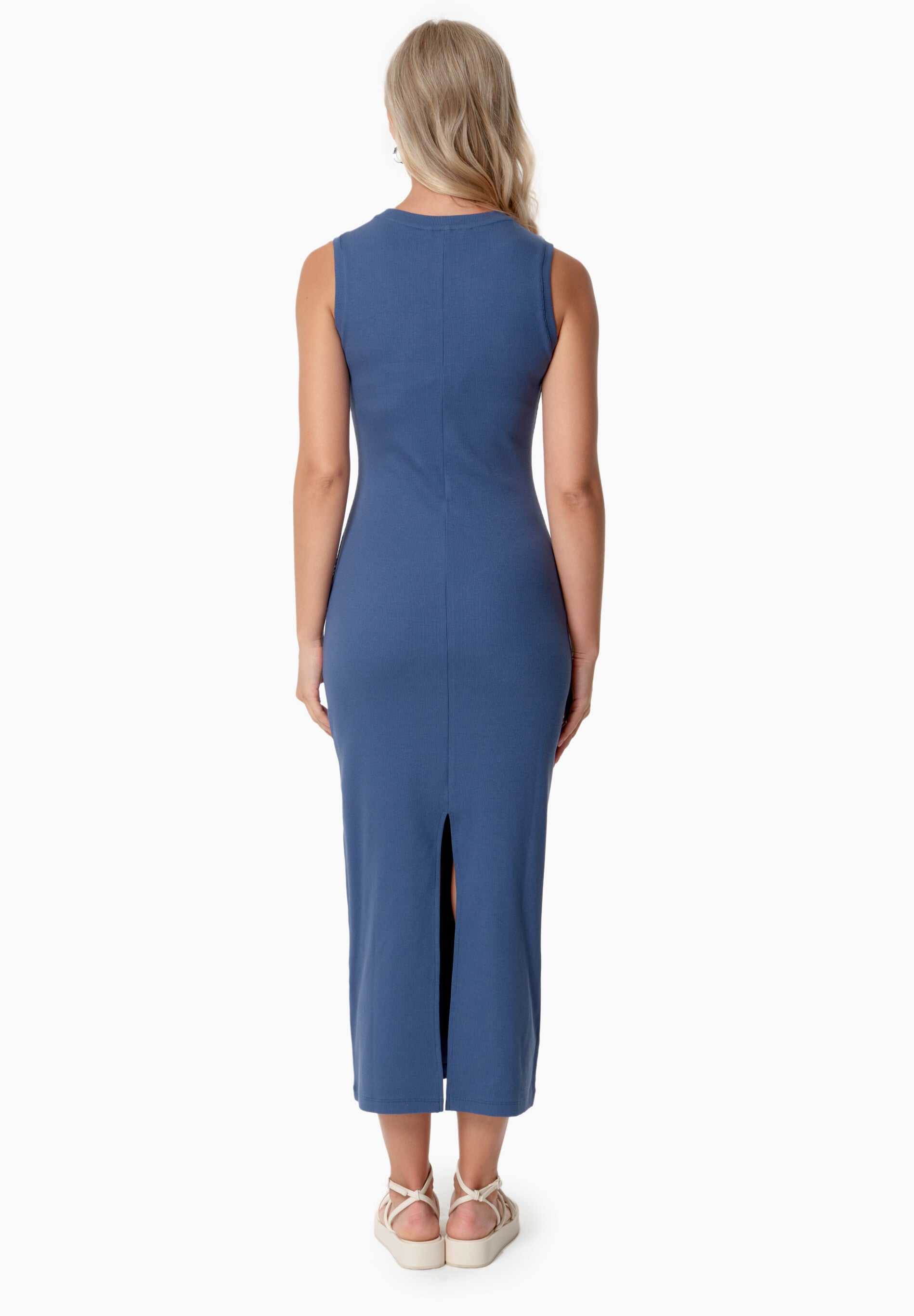 DURRU | Geripptes Kleid aus Bio-Baumwolle