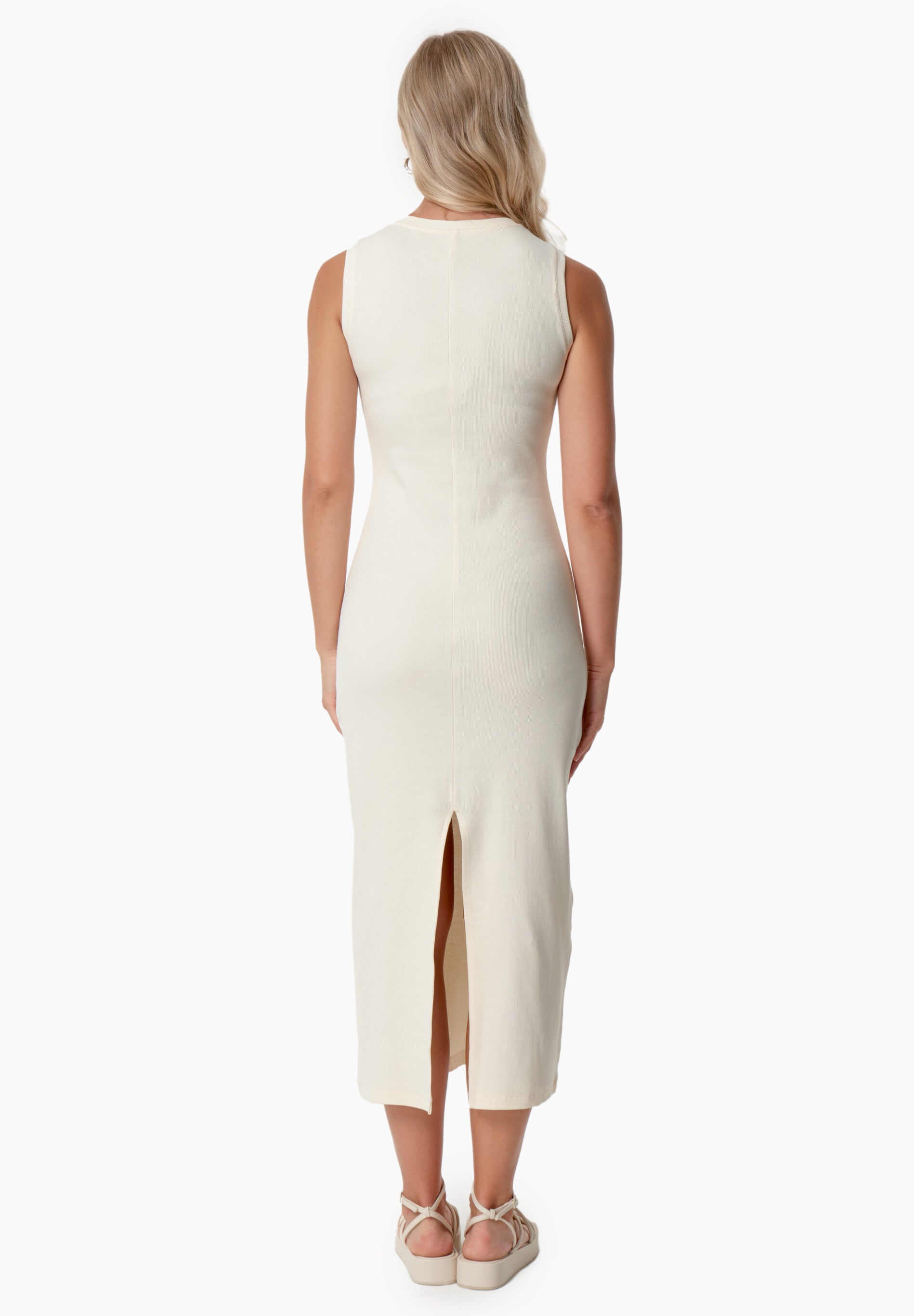 DURRU | Geripptes Kleid aus Bio-Baumwolle