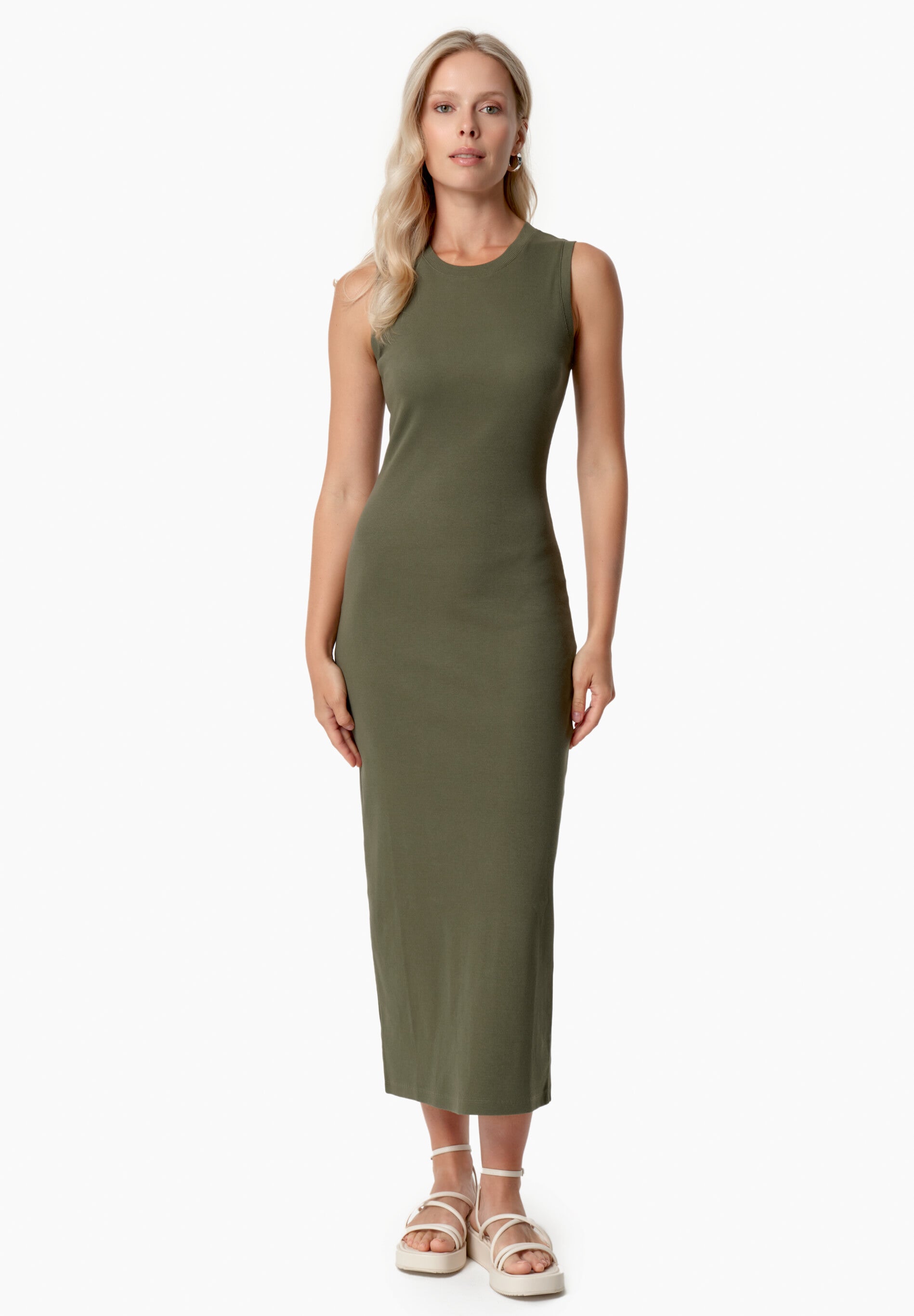 DURRU | Geripptes Kleid aus Bio-Baumwolle