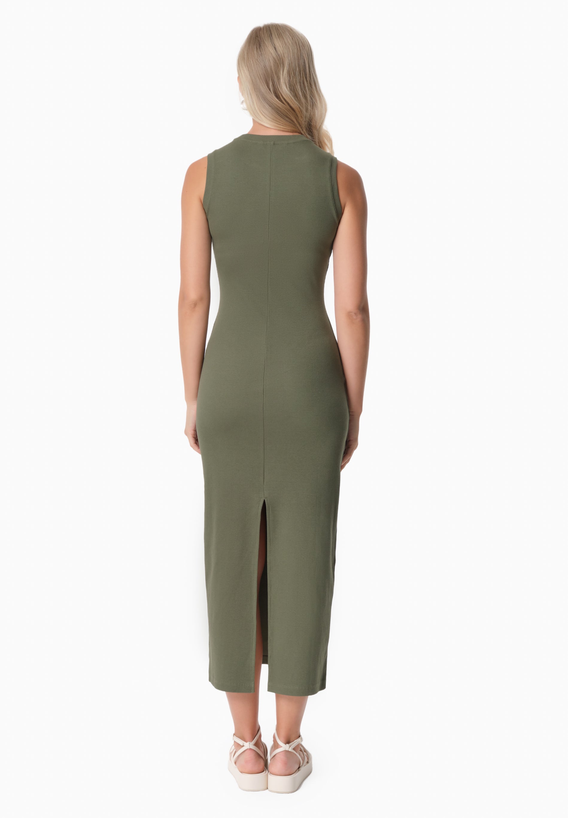 DURRU | Geripptes Kleid aus Bio-Baumwolle