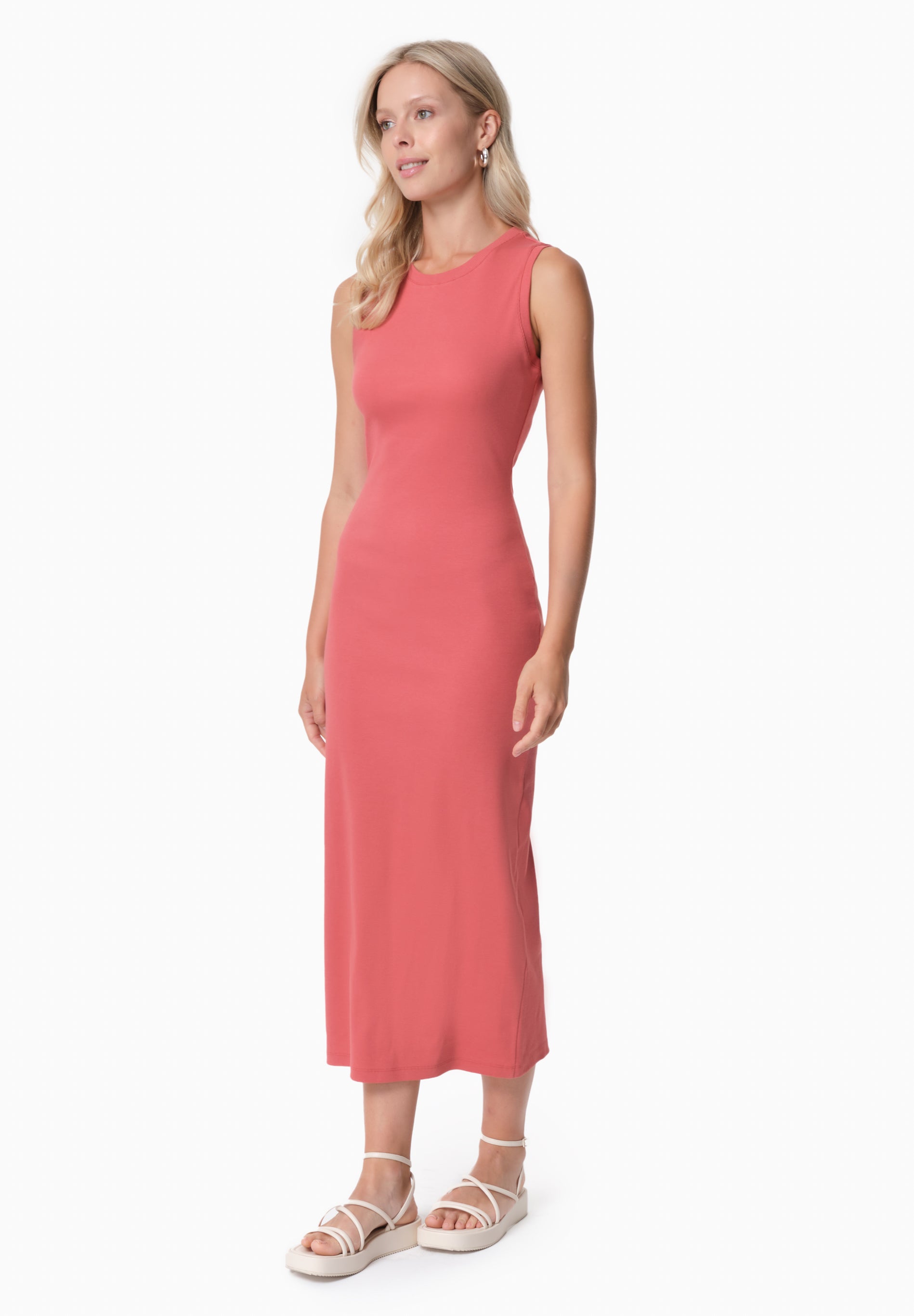 DURRU | Geripptes Kleid aus Bio-Baumwolle