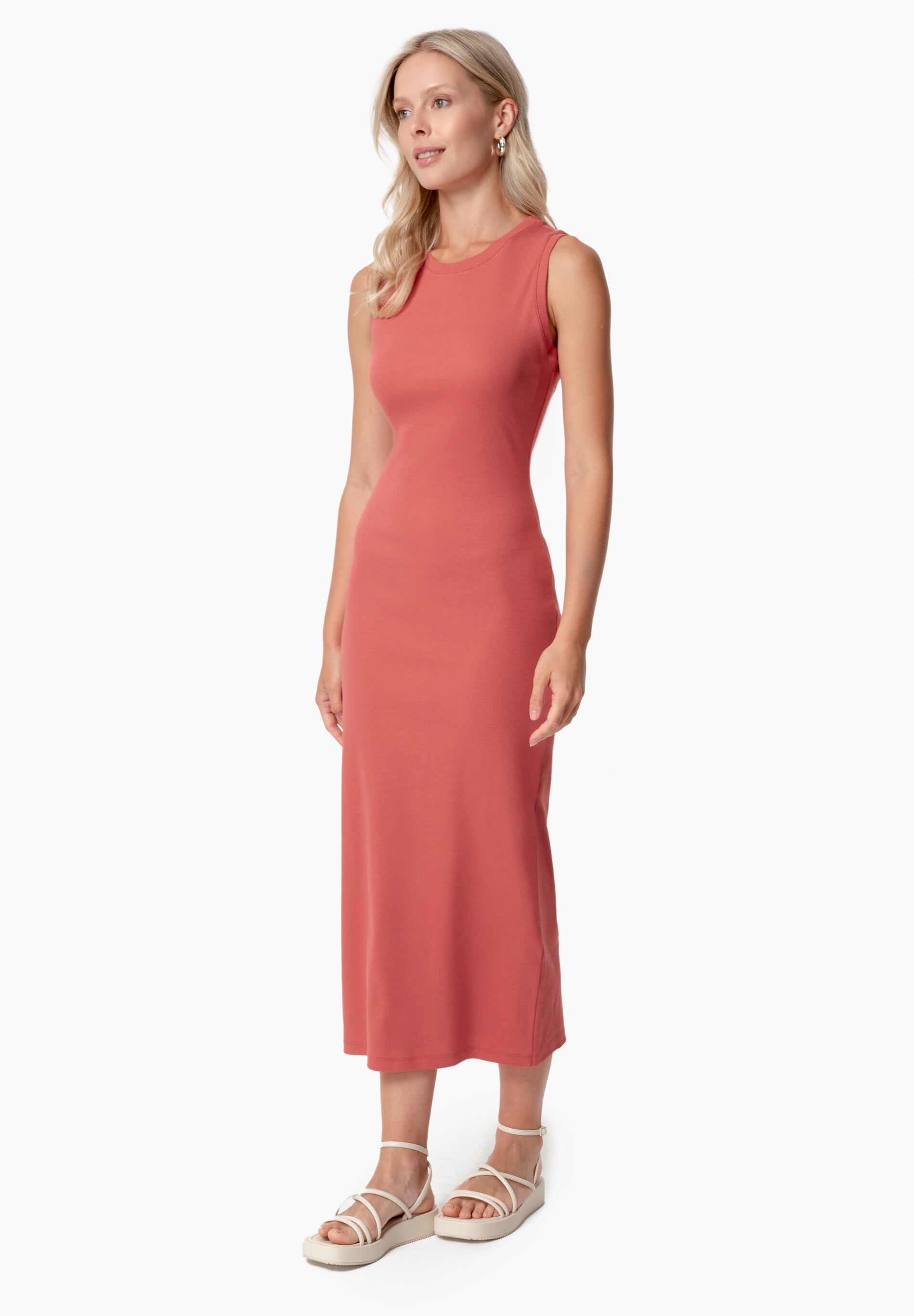 DURRU | Geripptes Kleid aus Bio-Baumwolle