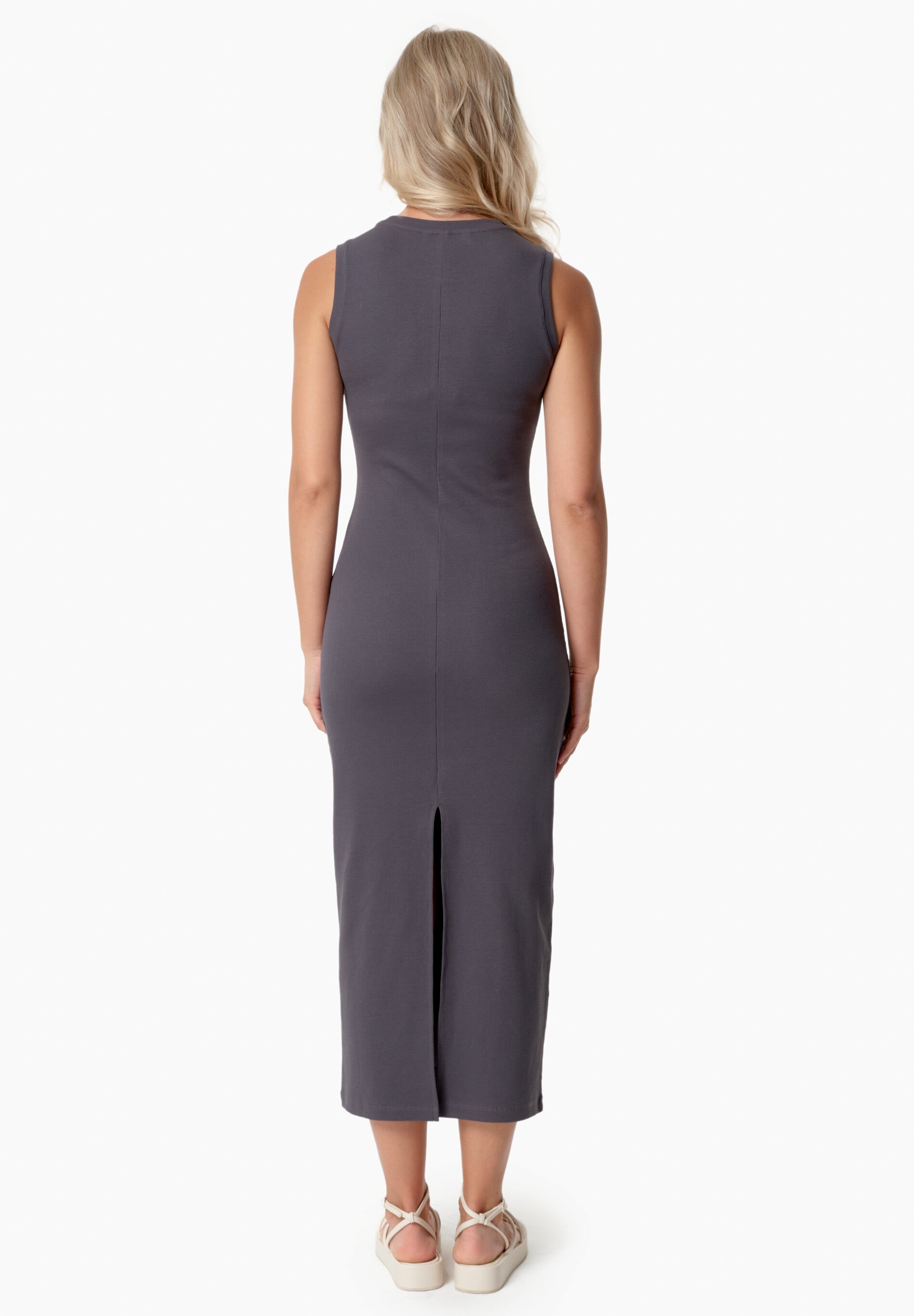 DURRU | Geripptes Kleid aus Bio-Baumwolle