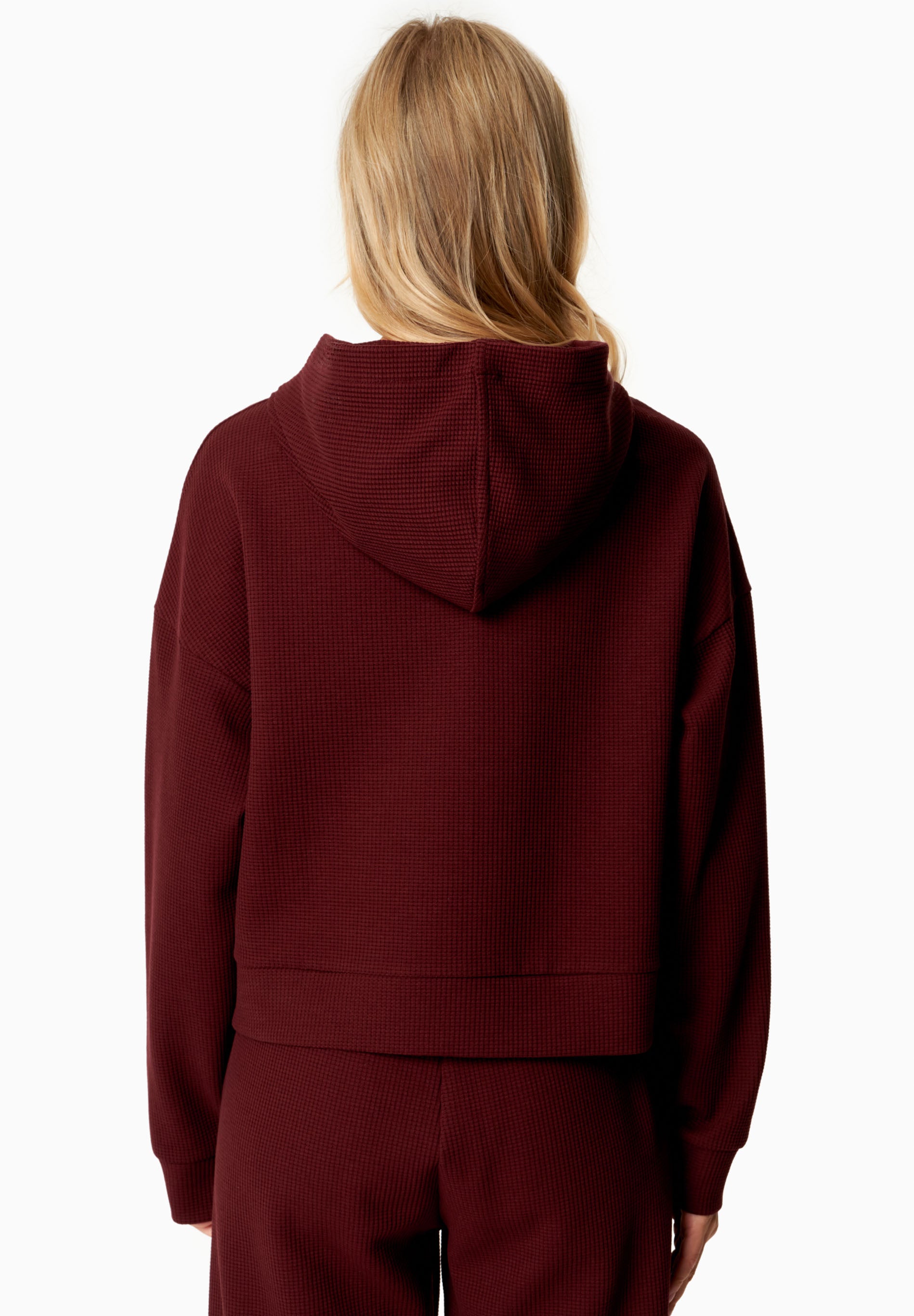 HANNA | Waffel Hoodie aus Bio-Baumwolle und recyceltem Polyester