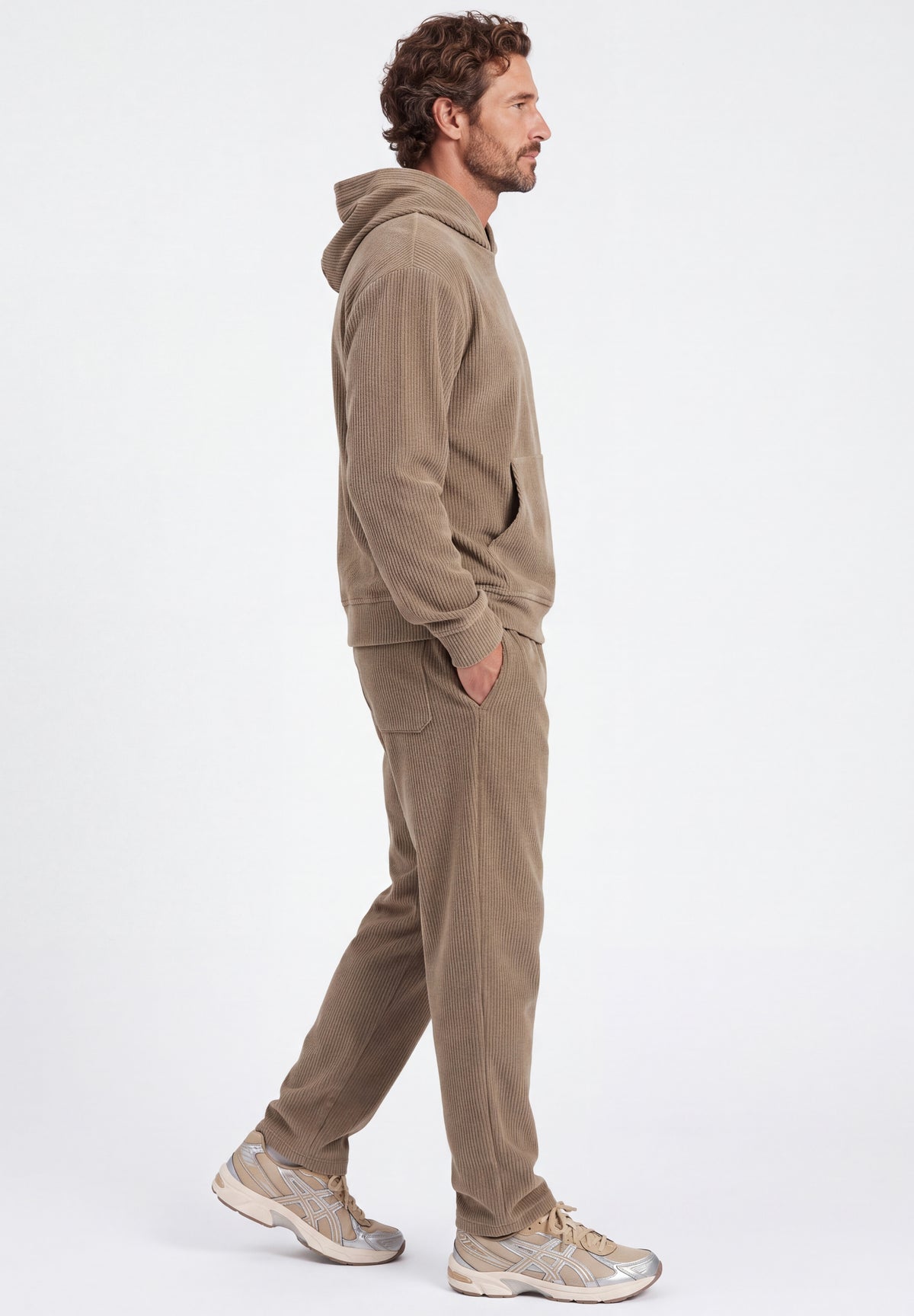 Cord-Hoodie aus Bio-Baumwolle