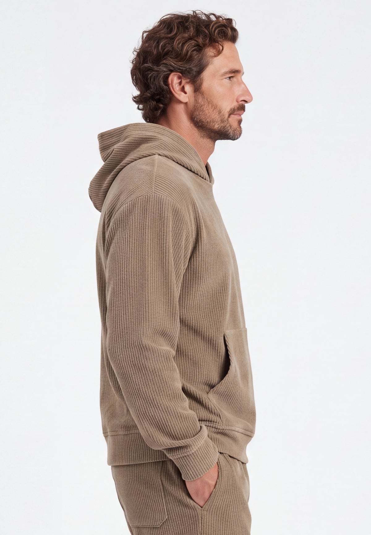 Cord-Hoodie aus Bio-Baumwolle