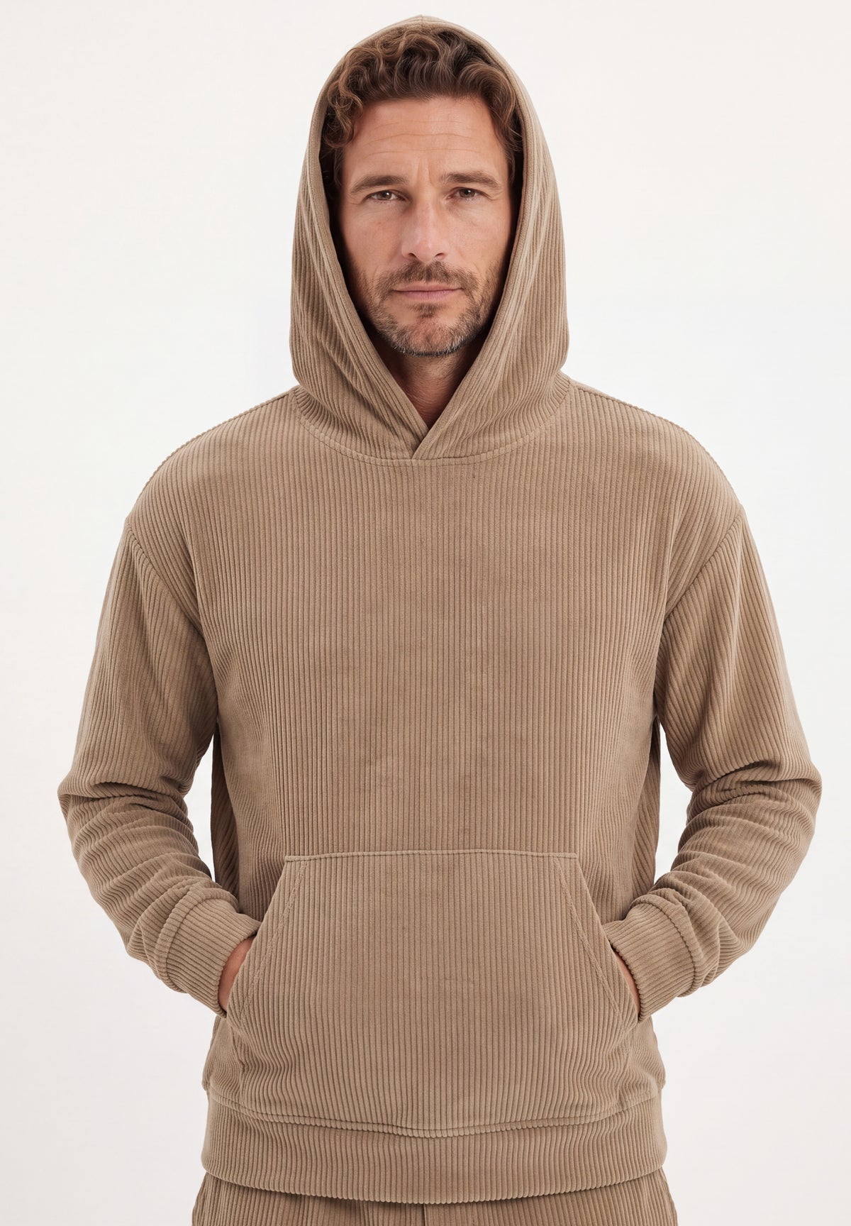 Cord-Hoodie aus Bio-Baumwolle