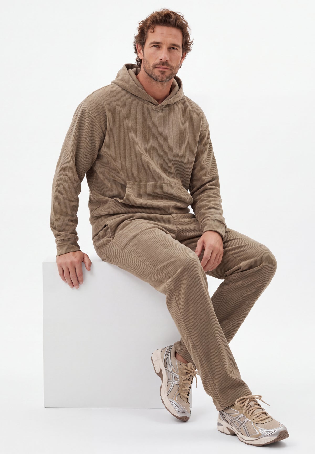 Cord-Hoodie aus Bio-Baumwolle