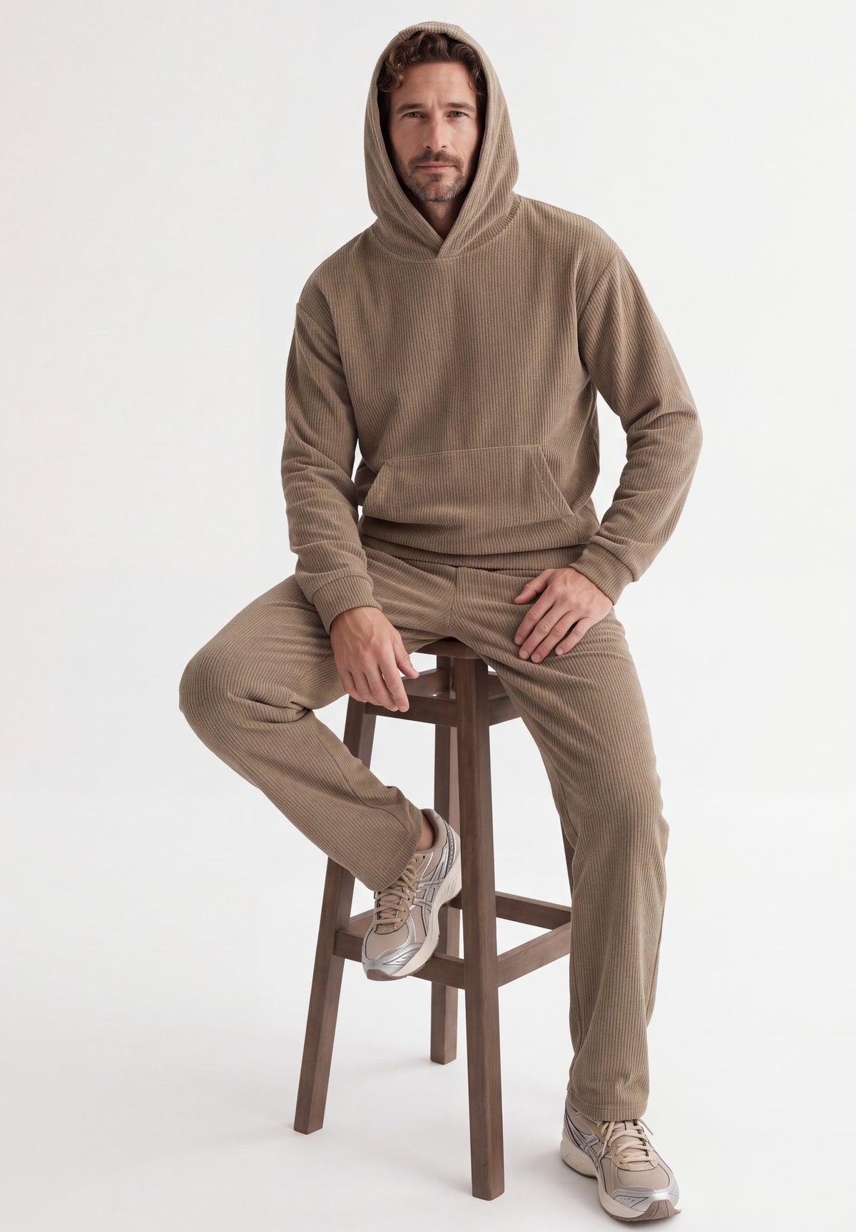 Cord-Hoodie aus Bio-Baumwolle