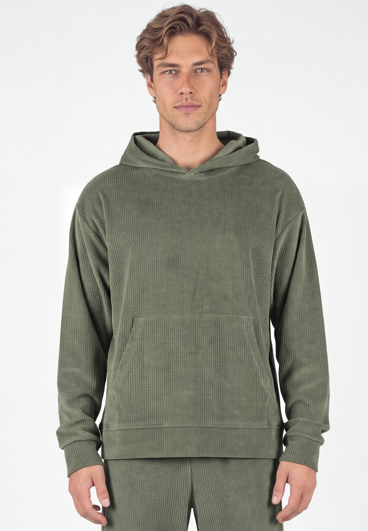 Cord-Hoodie aus Bio-Baumwolle