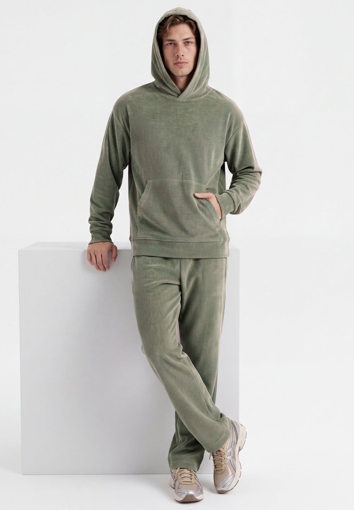 Cord-Hoodie aus Bio-Baumwolle
