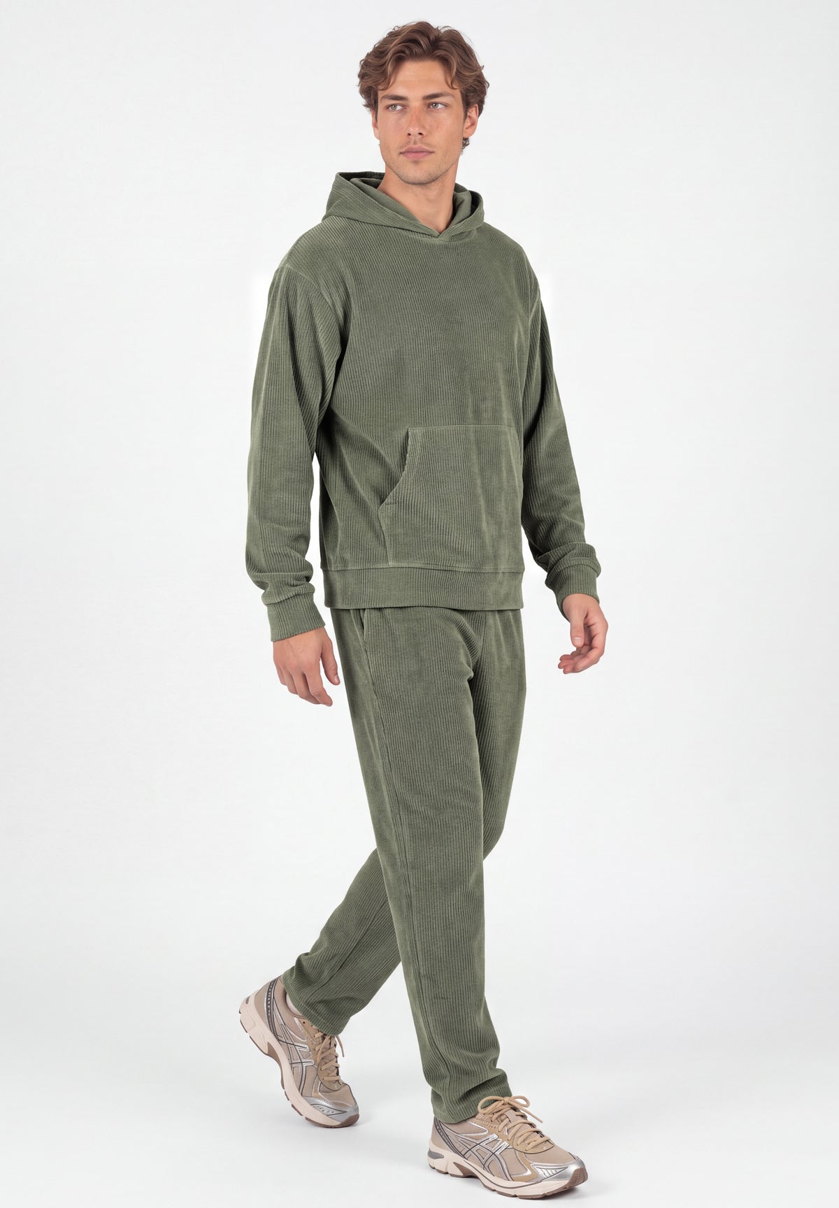 Cord-Hoodie aus Bio-Baumwolle