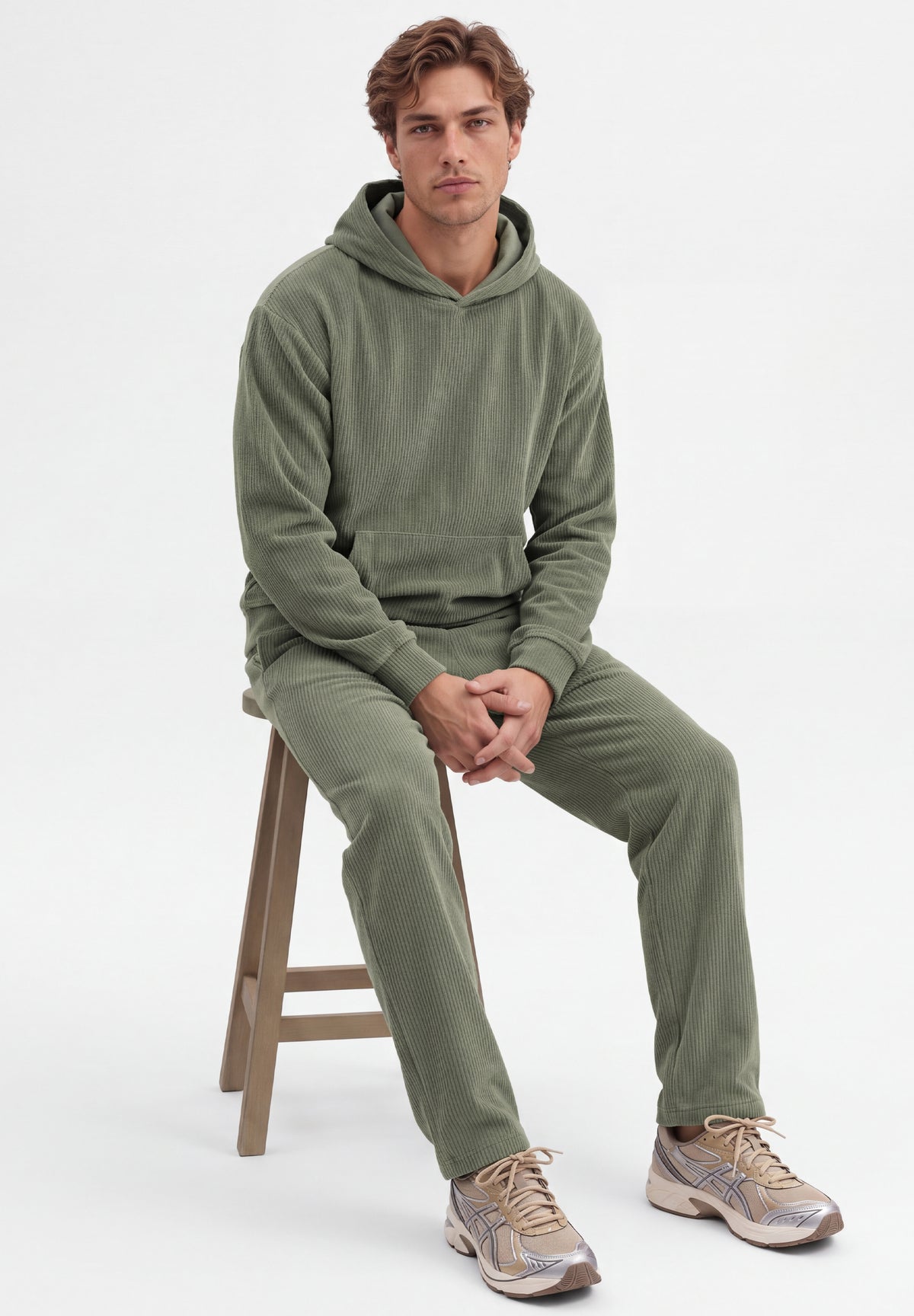 Cord-Hoodie aus Bio-Baumwolle