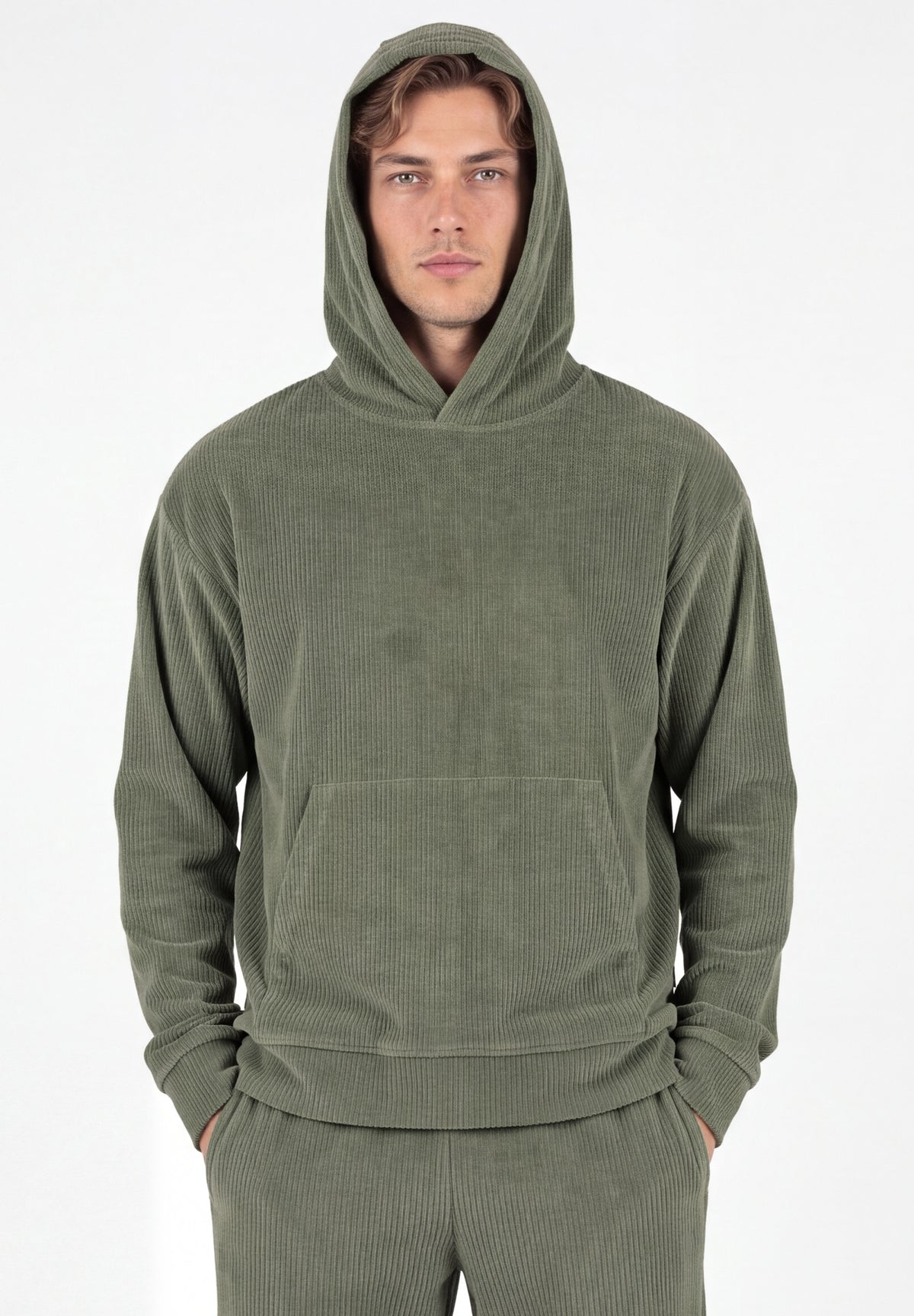 Cord-Hoodie aus Bio-Baumwolle