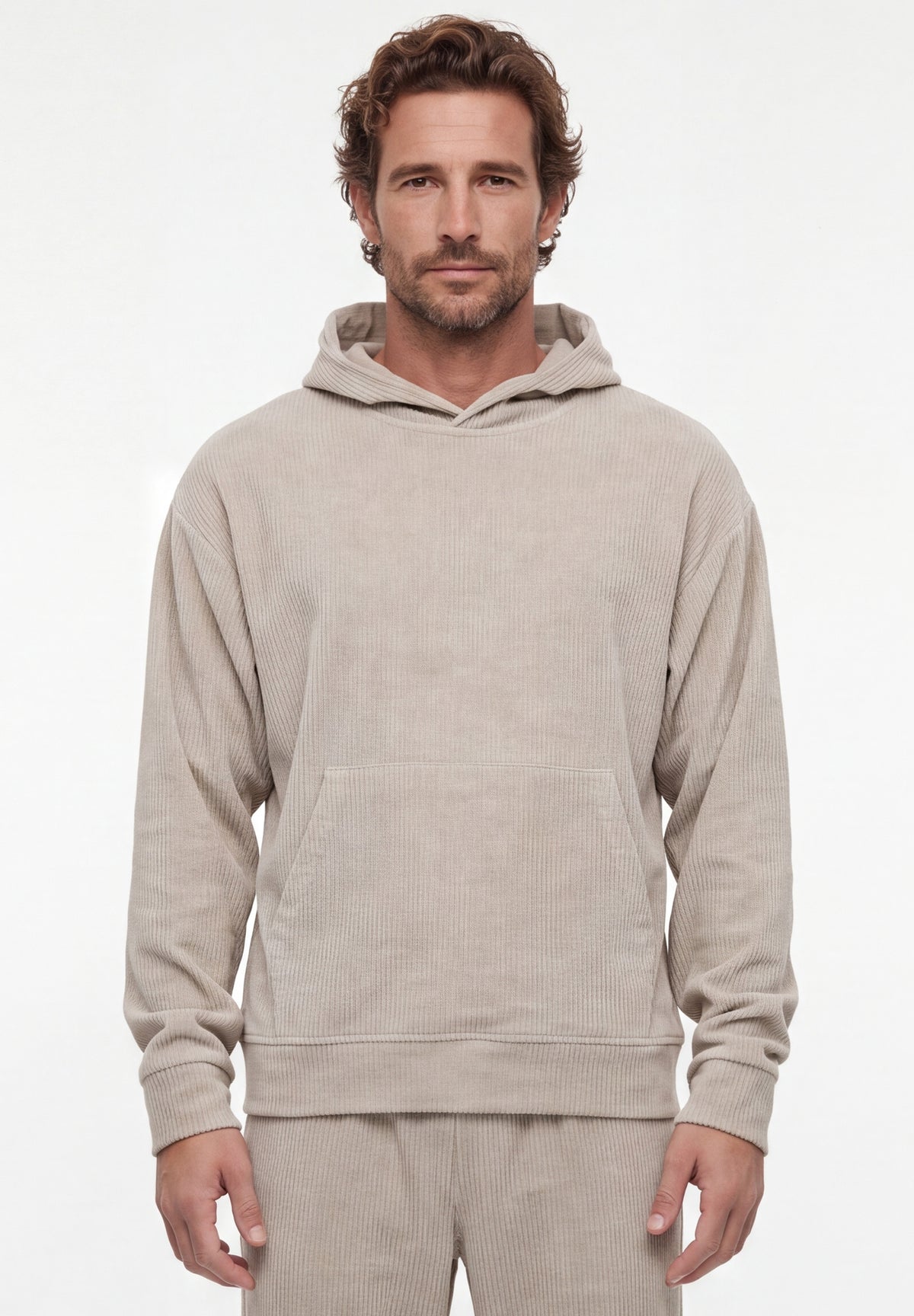 Cord-Hoodie aus Bio-Baumwolle