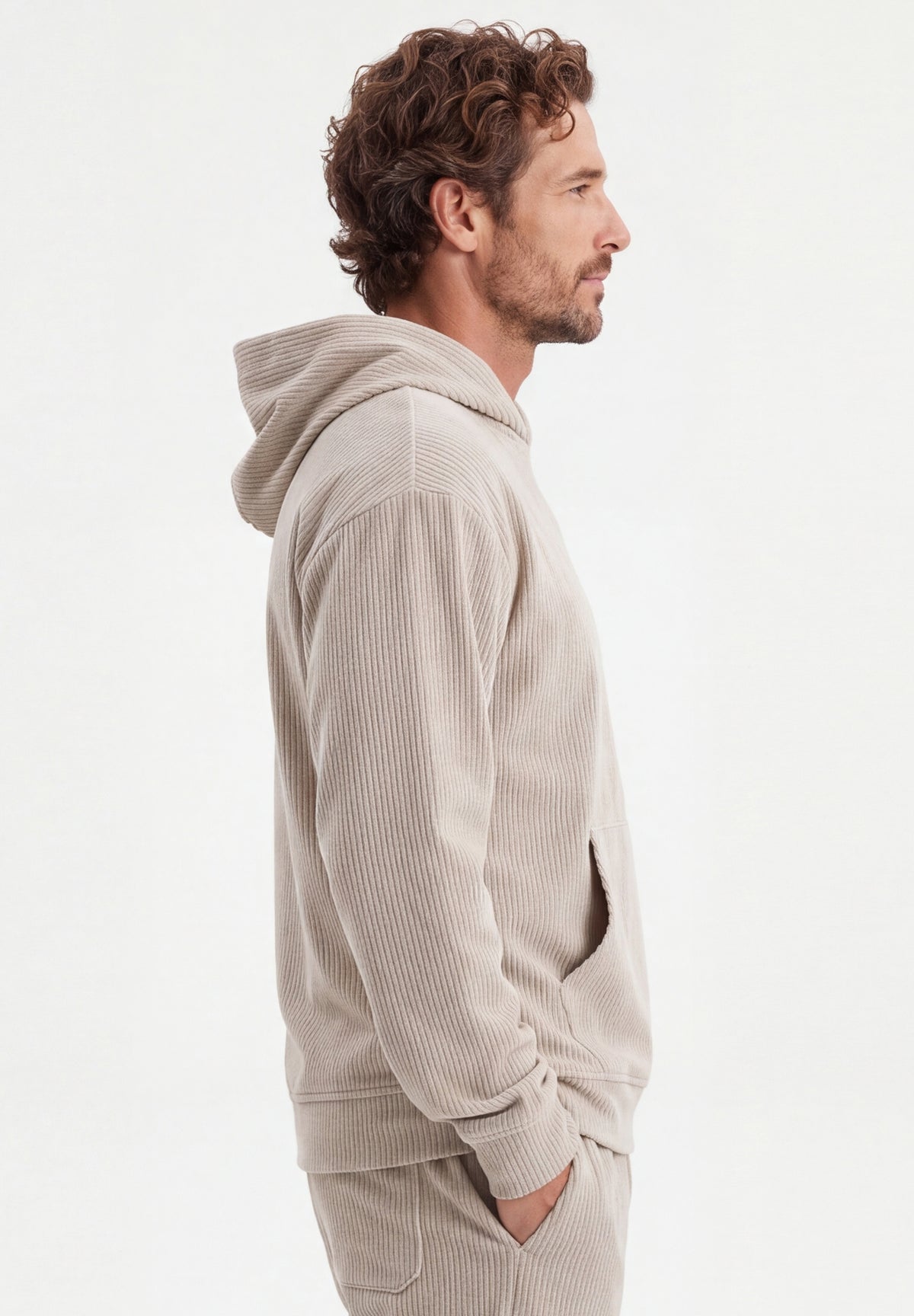 Cord-Hoodie aus Bio-Baumwolle