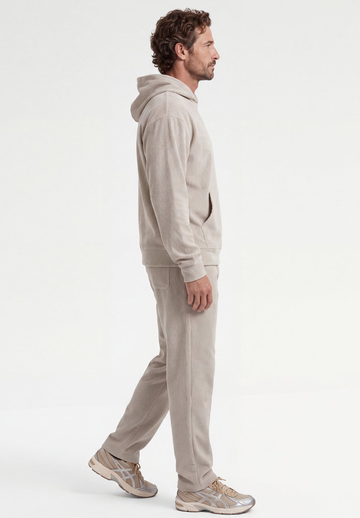 Cord-Hoodie aus Bio-Baumwolle