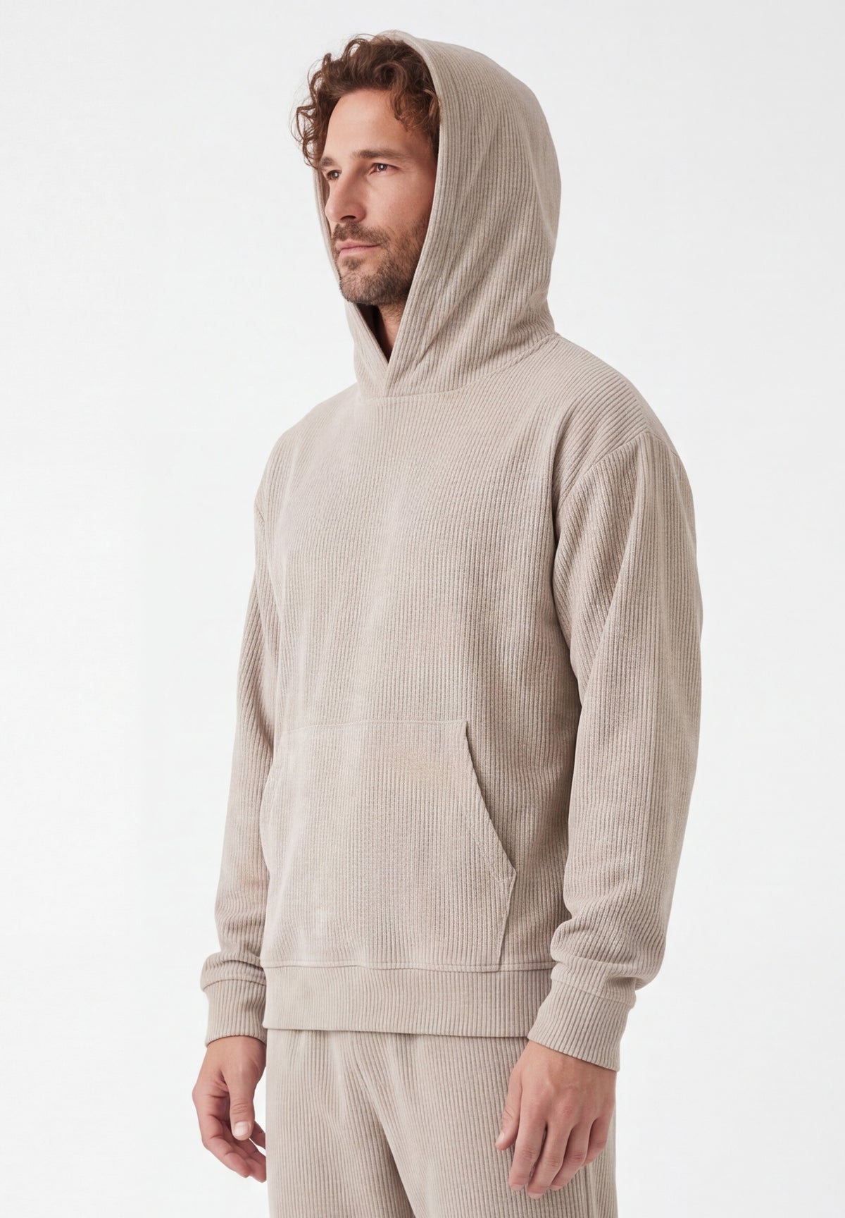 Cord-Hoodie aus Bio-Baumwolle