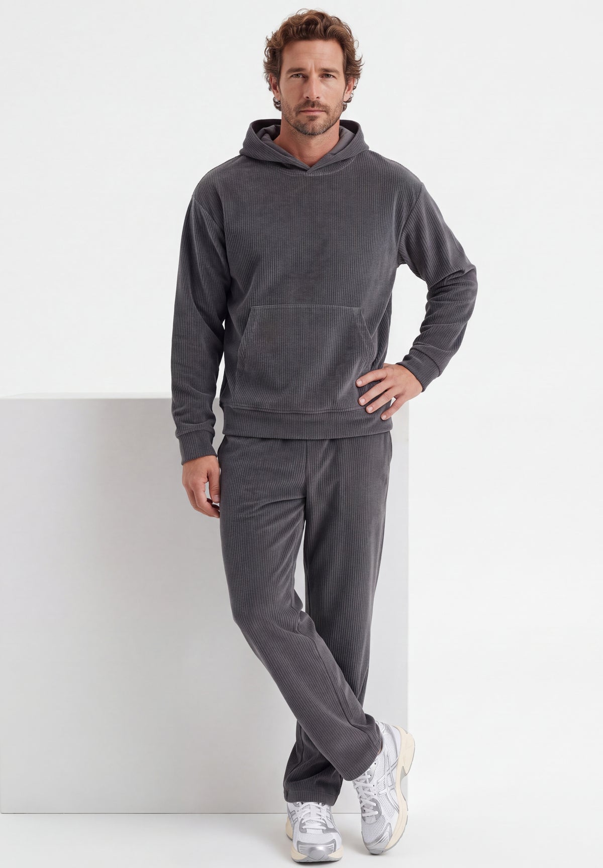 Cord-Hoodie aus Bio-Baumwolle