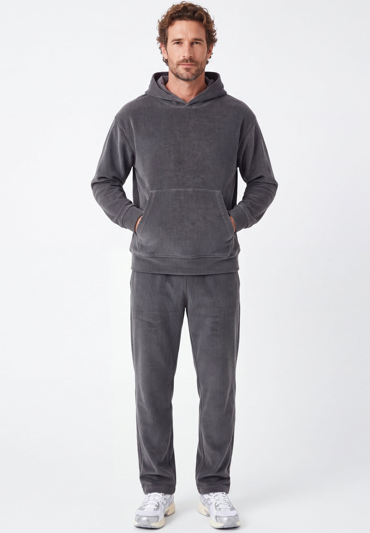Cord-Hoodie aus Bio-Baumwolle