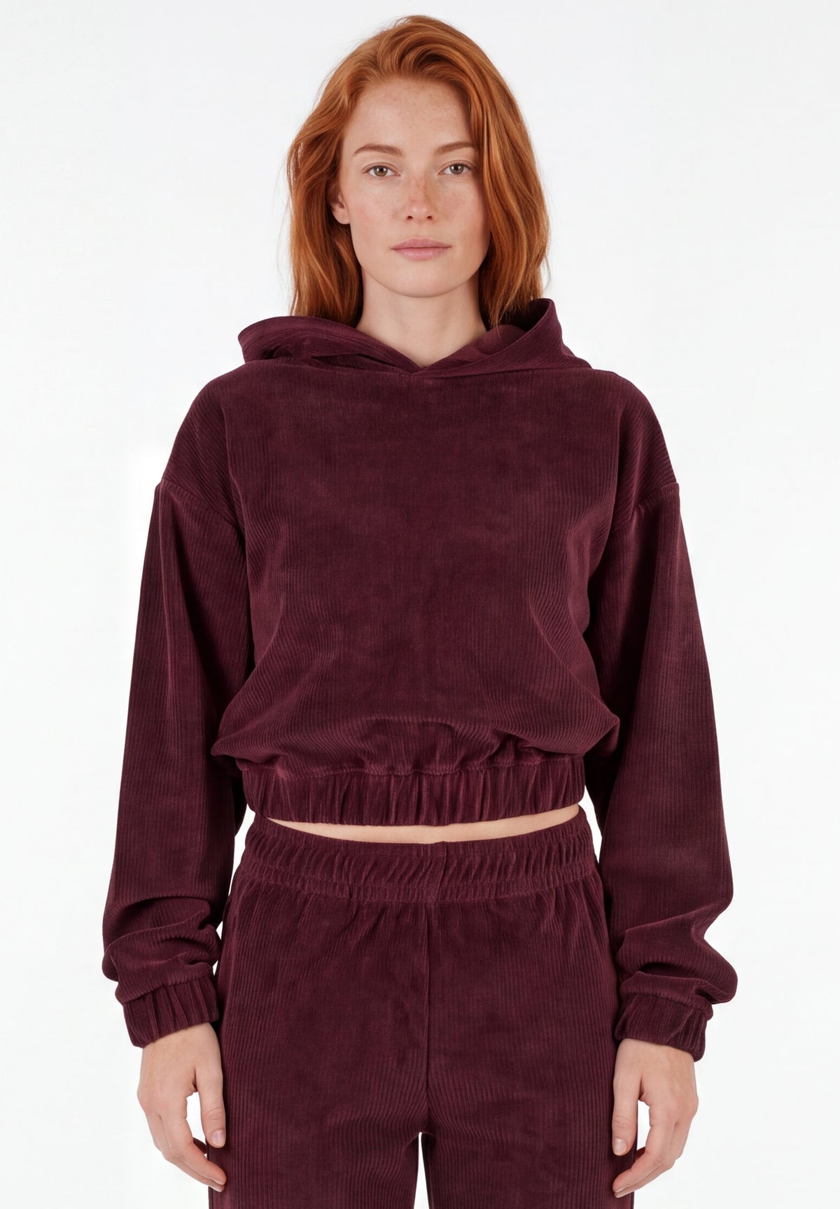 HARRIET | Cropped Cord-Hoodie aus Bio-Baumwolle