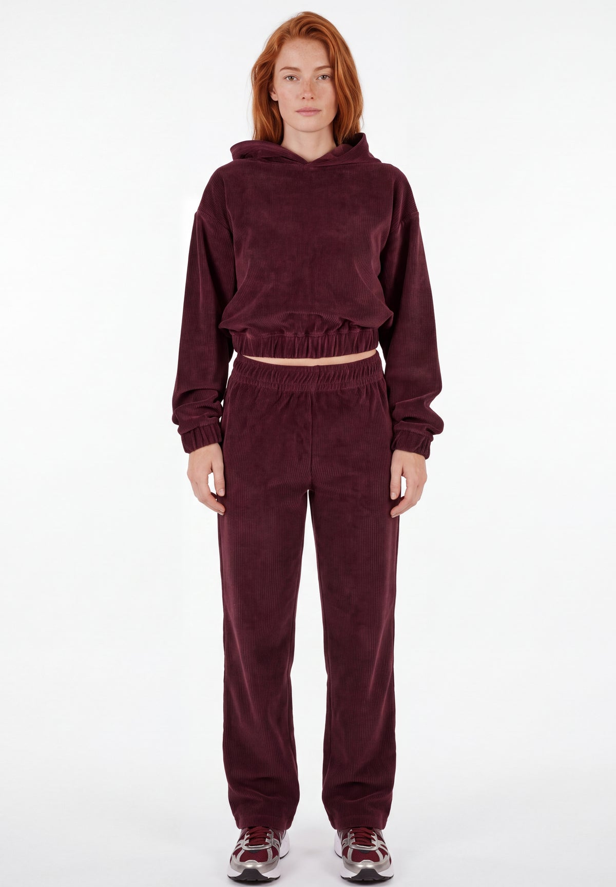 HARRIET | Cropped Cord-Hoodie aus Bio-Baumwolle