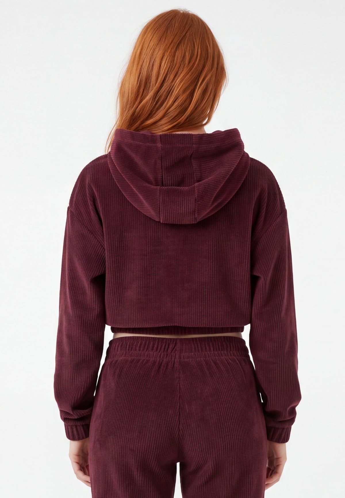 HARRIET | Cropped Cord-Hoodie aus Bio-Baumwolle