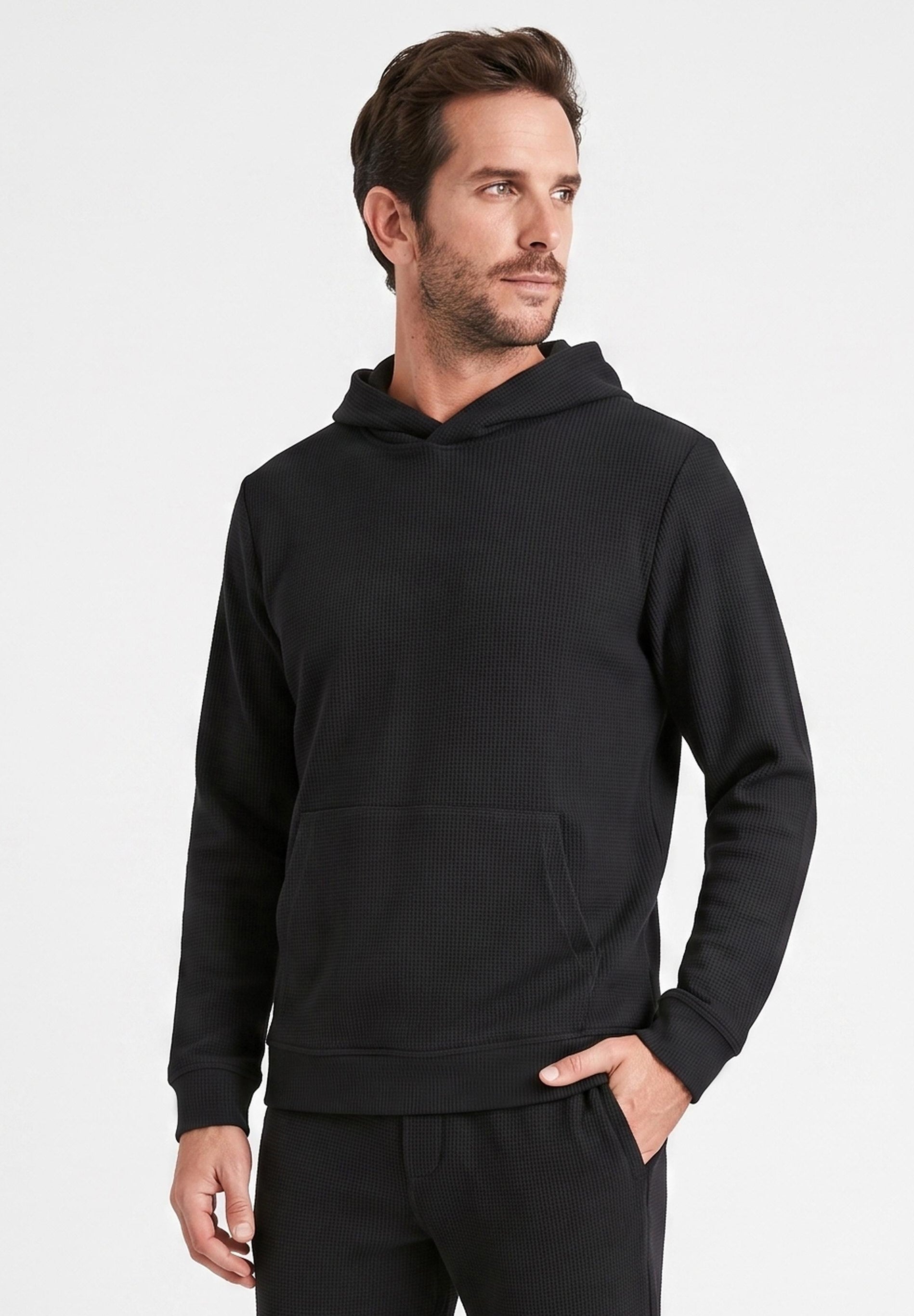 HECTORR | Waffel Hoodie aus Bio-Baumwolle & recyceltem Polyester