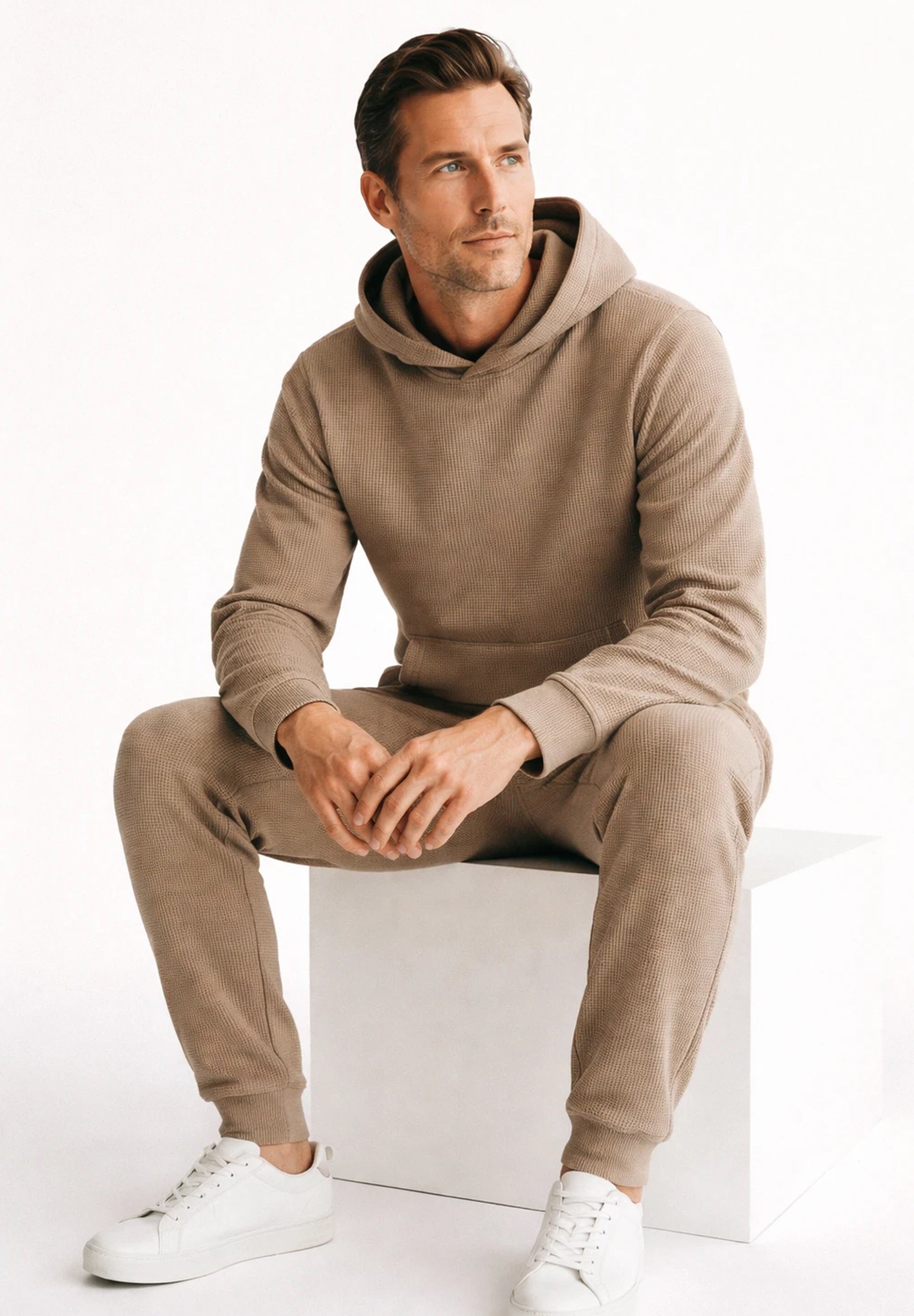 HECTORR | Waffel Hoodie aus Bio-Baumwolle & recyceltem Polyester