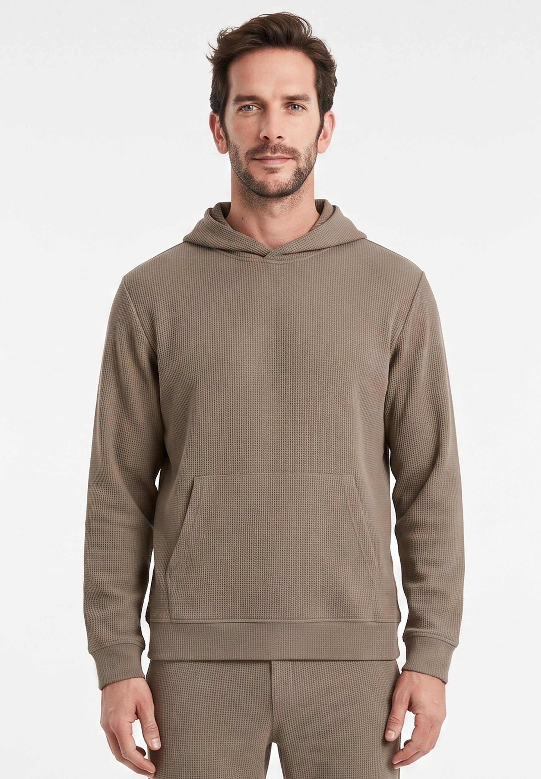HECTORR | Waffel Hoodie aus Bio-Baumwolle & recyceltem Polyester