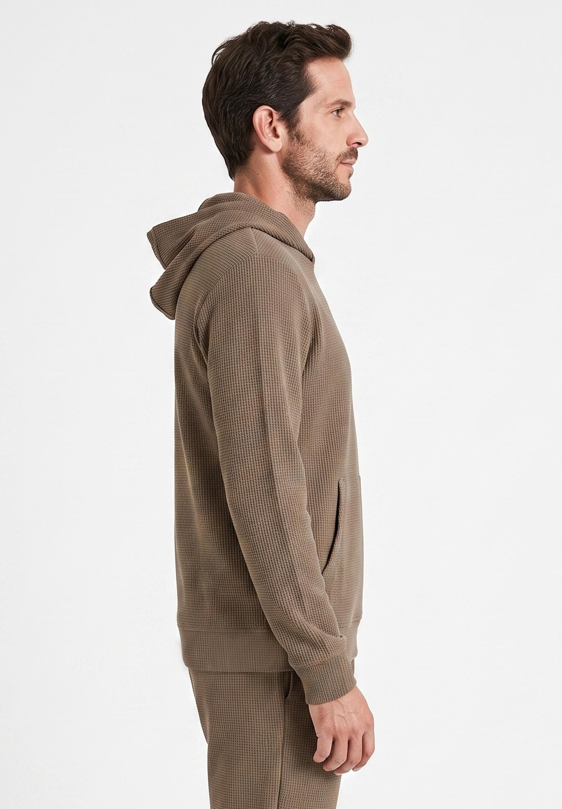 HECTORR | Waffel Hoodie aus Bio-Baumwolle & recyceltem Polyester