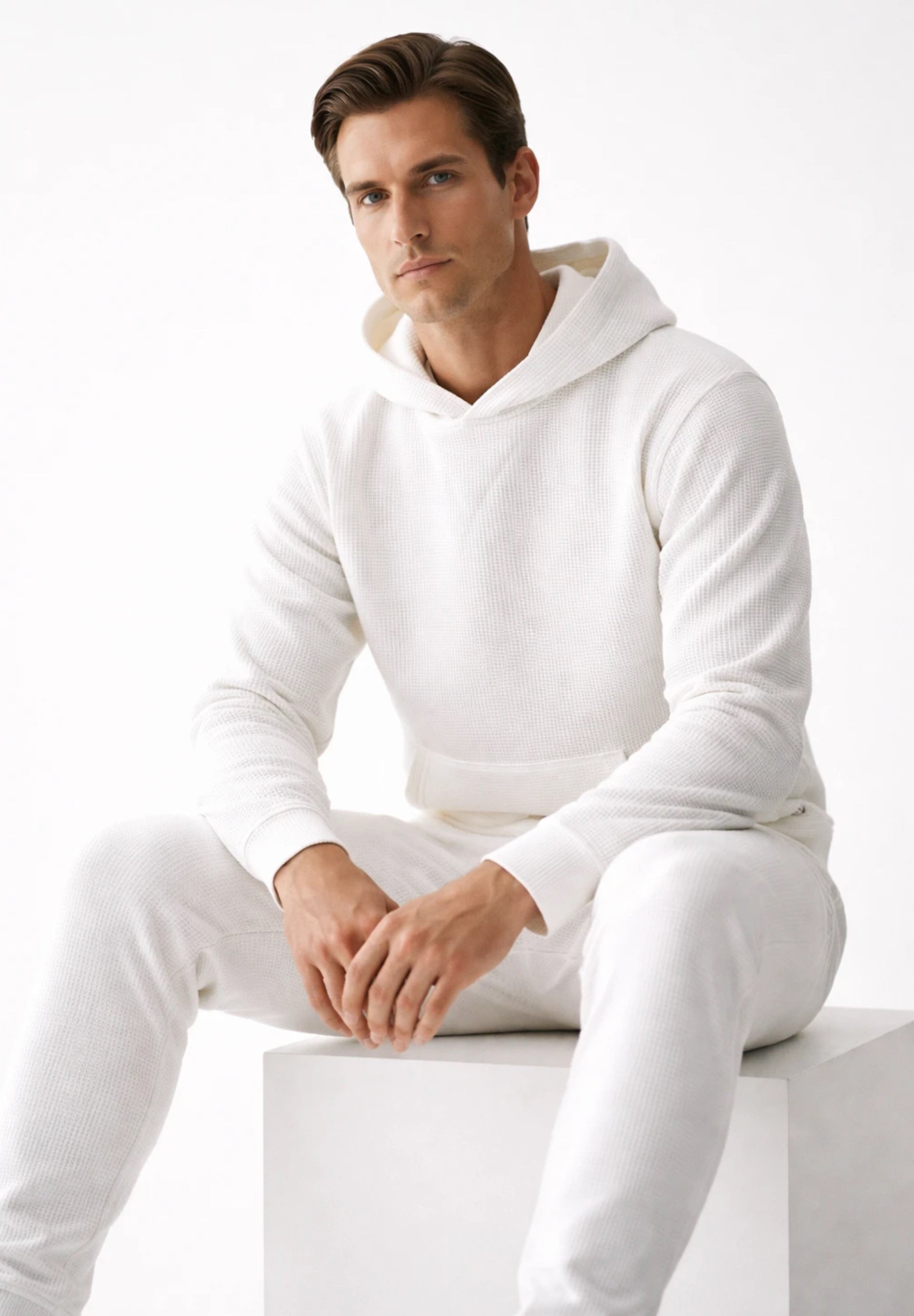 HECTORR | Waffel Hoodie aus Bio-Baumwolle & recyceltem Polyester