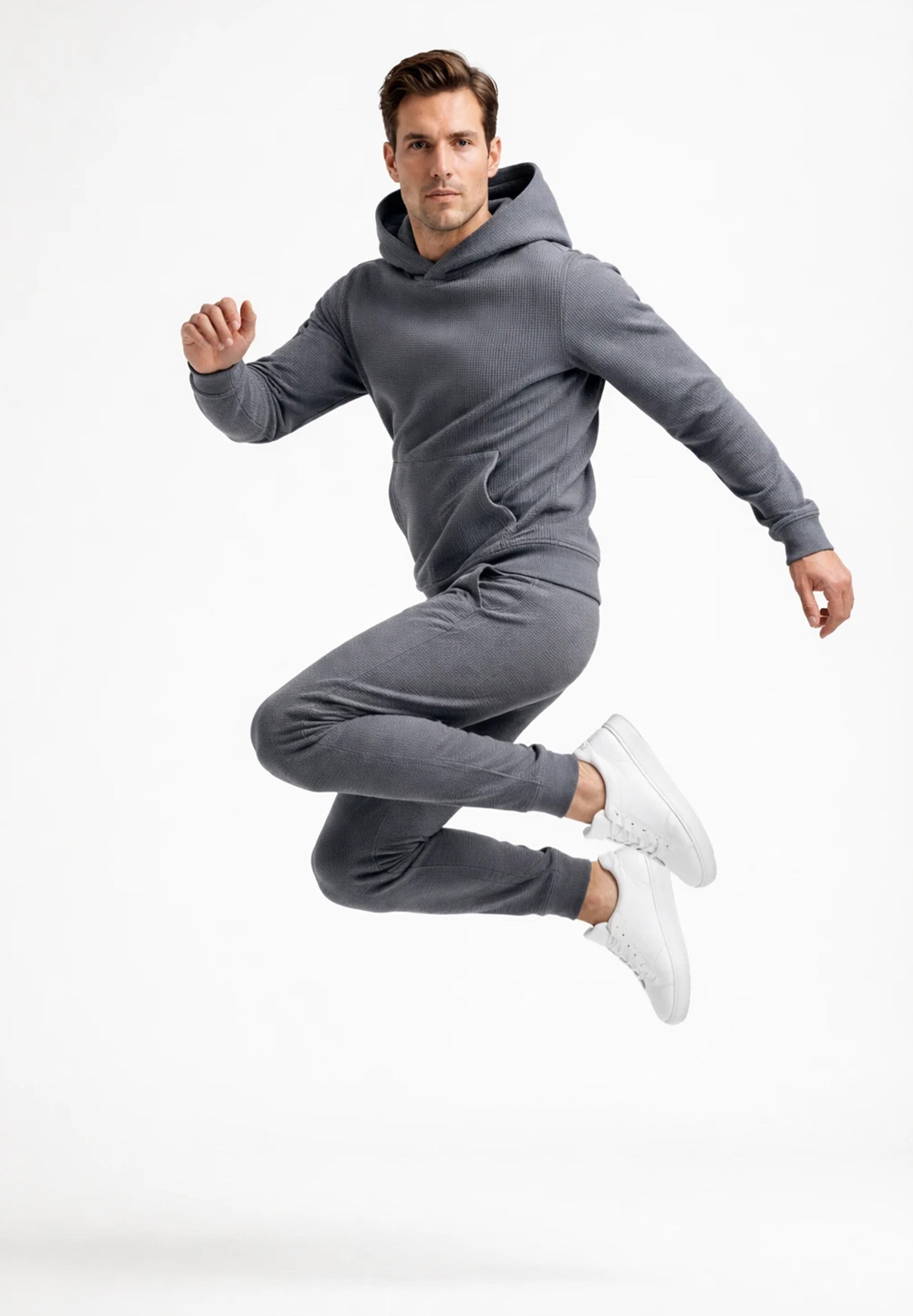 HECTORR | Waffel Hoodie aus Bio-Baumwolle & recyceltem Polyester