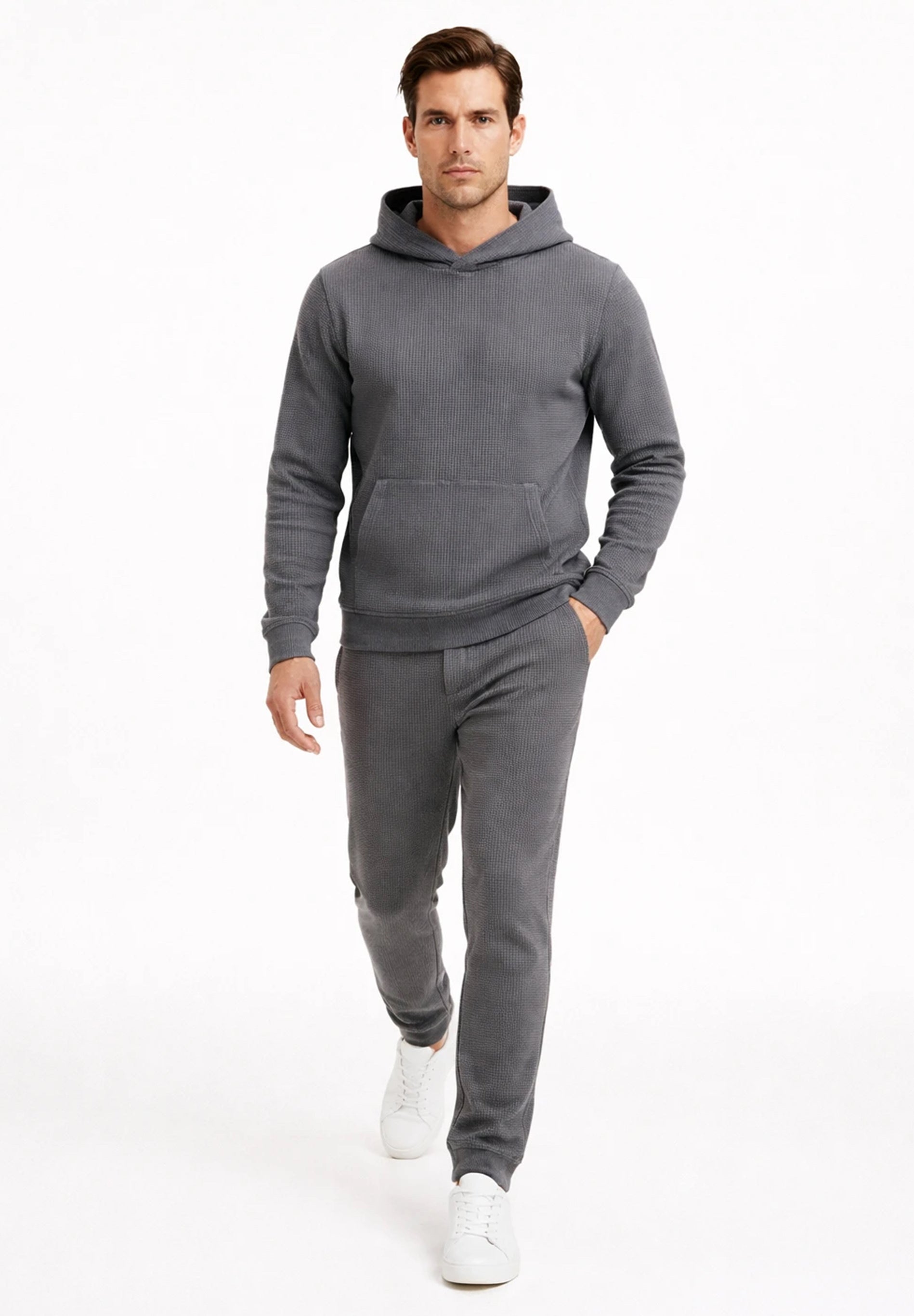 HECTORR | Waffel Hoodie aus Bio-Baumwolle & recyceltem Polyester
