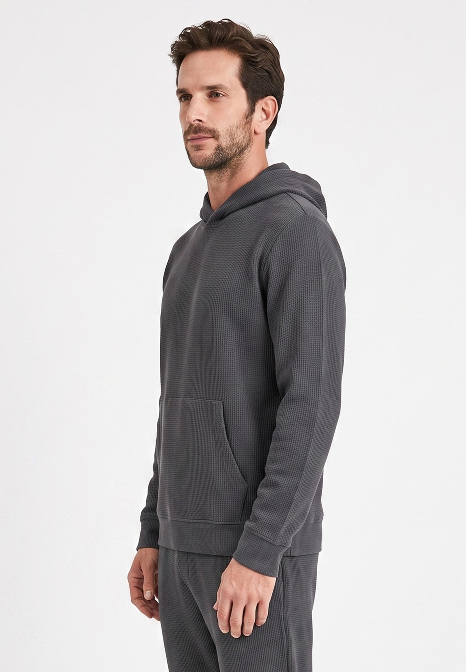 HECTORR | Waffel Hoodie aus Bio-Baumwolle & recyceltem Polyester