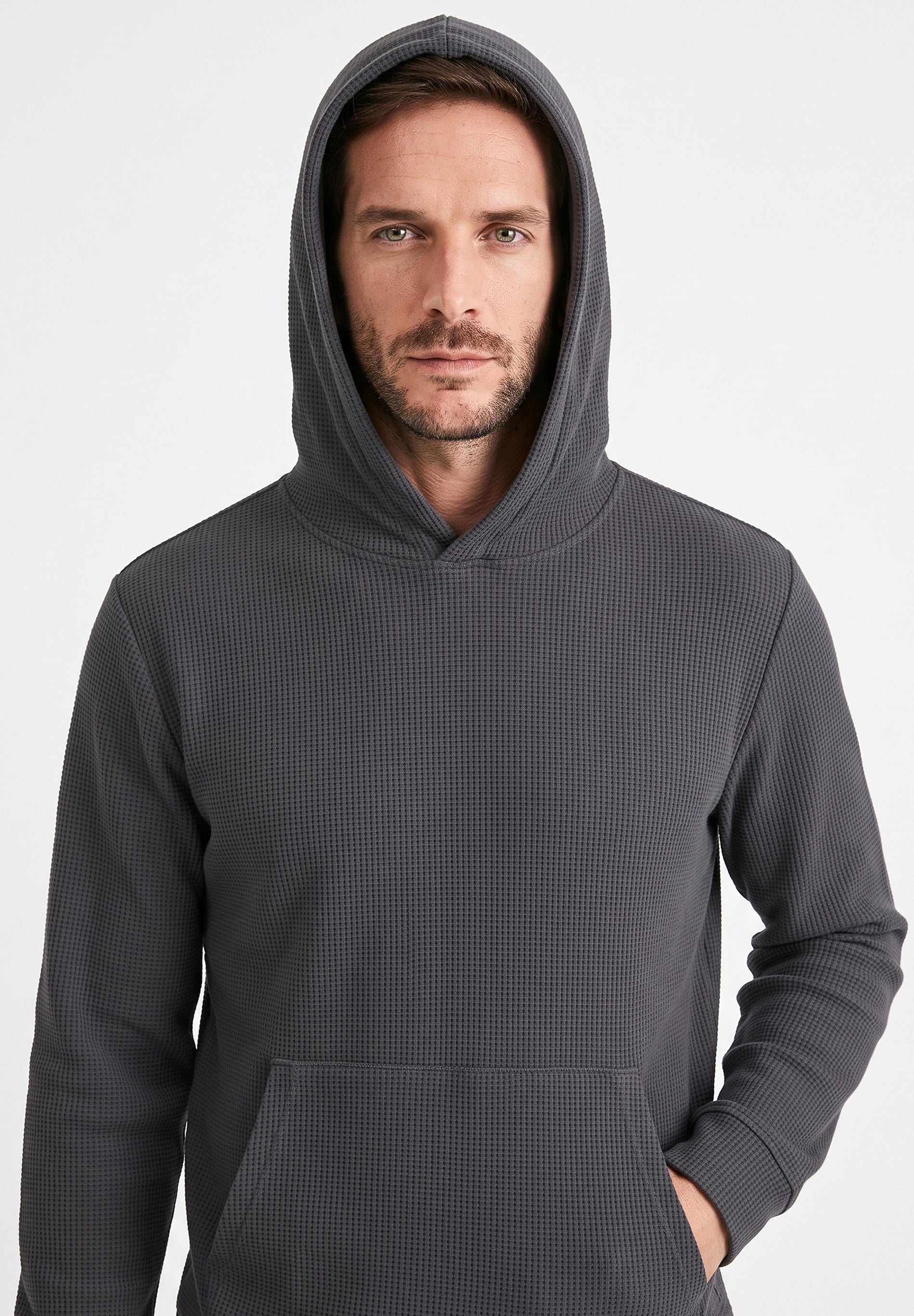 HECTORR | Waffel Hoodie aus Bio-Baumwolle & recyceltem Polyester
