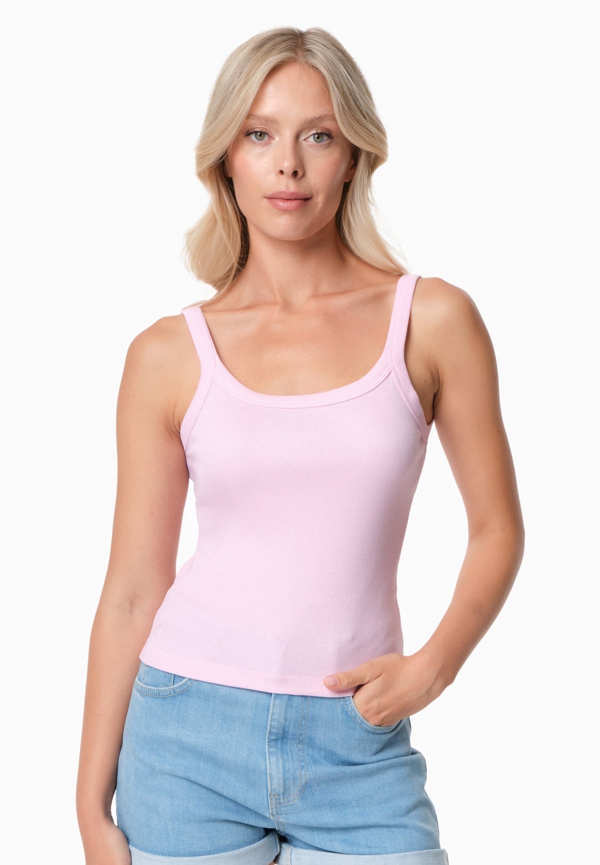 IPEEK Damen Ripp-Tanktop TENCEL™ Modal und Bio-Baumwolle – Rose