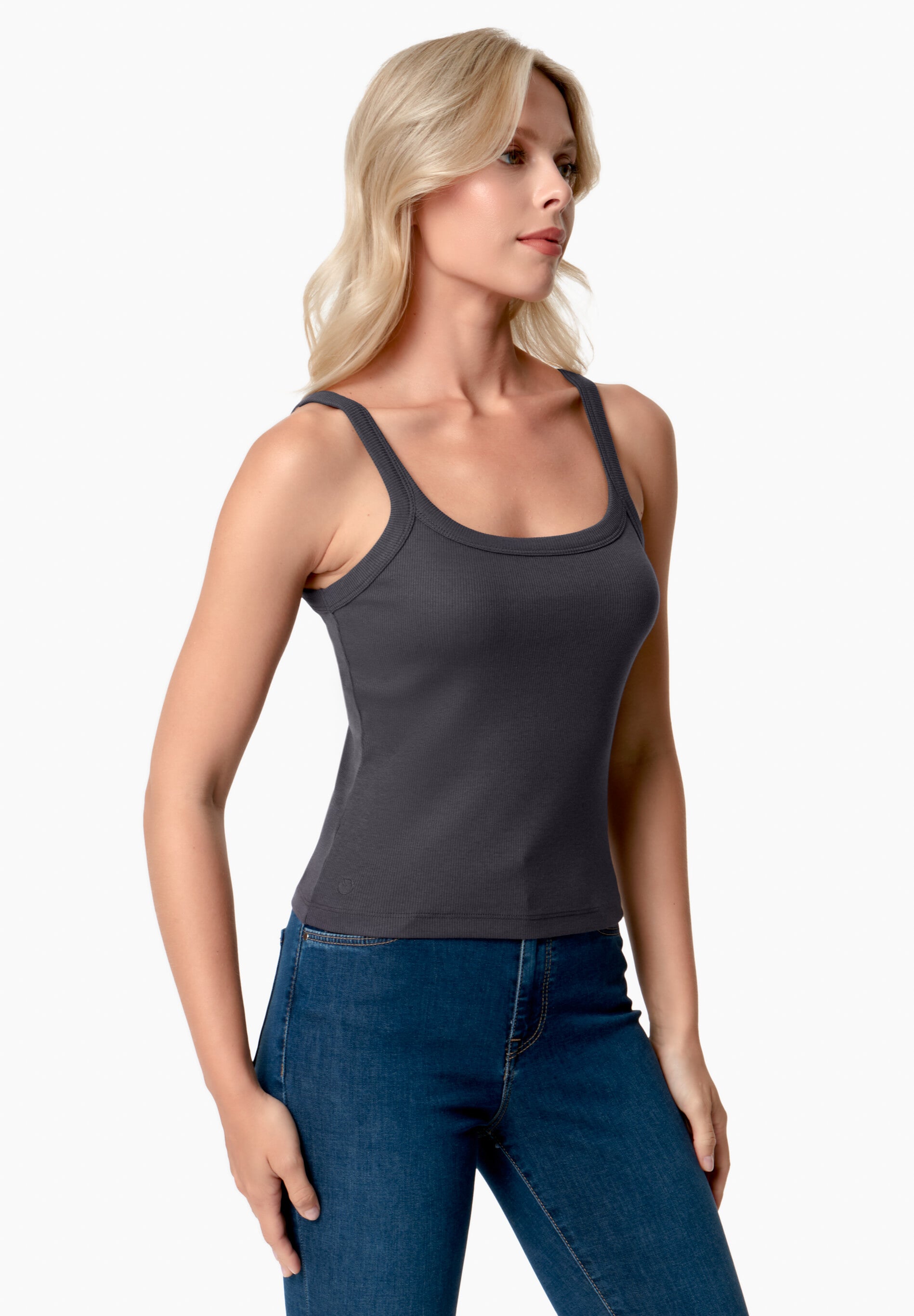 IPEEK | Ripp-Tanktop aus TENCEL™ Modal und Bio-Baumwolle