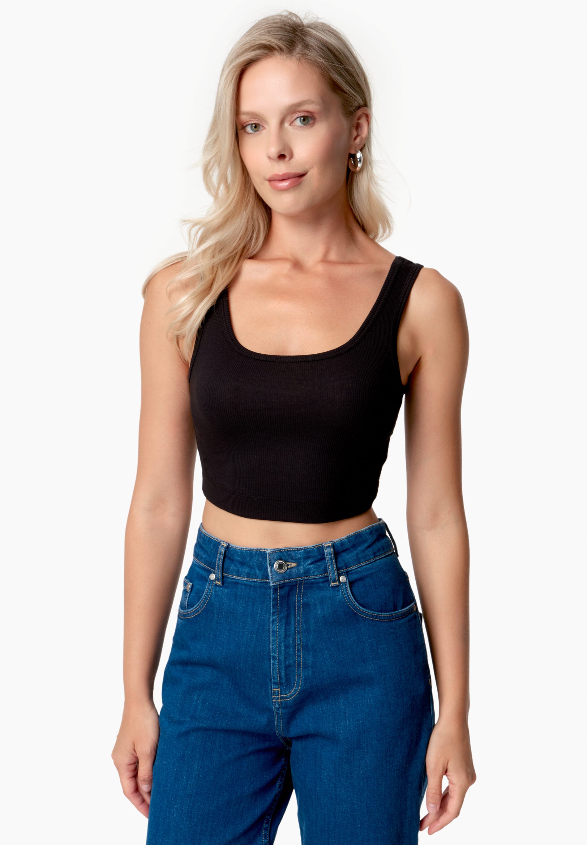 IRISS | Ripp-Crop-Top aus TENCEL™ Modal und Bio-Baumwolle