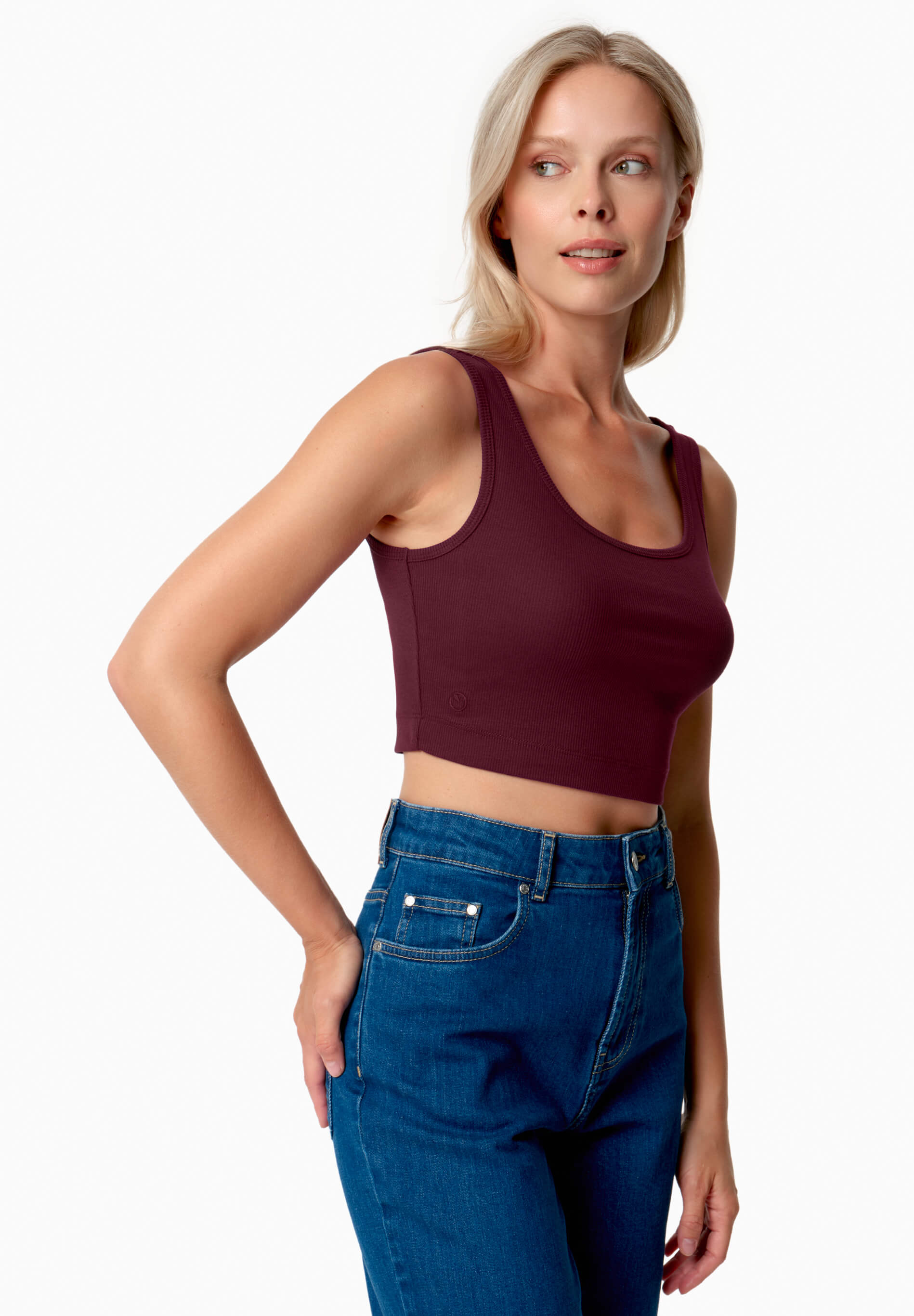 IRISS | Ripp-Crop-Top aus TENCEL™ Modal und Bio-Baumwolle