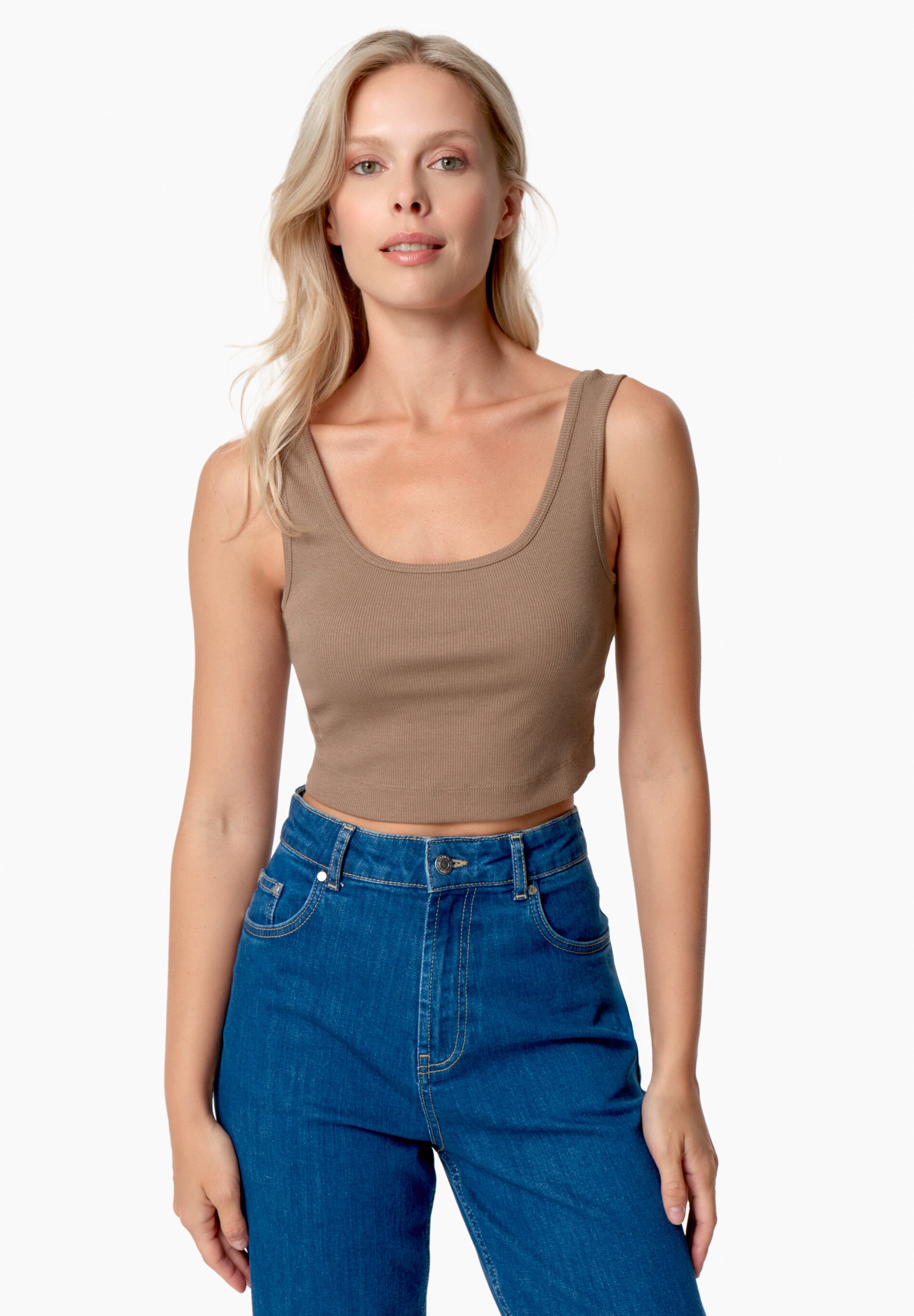 IRISS | Ripp-Crop-Top aus TENCEL™ Modal und Bio-Baumwolle